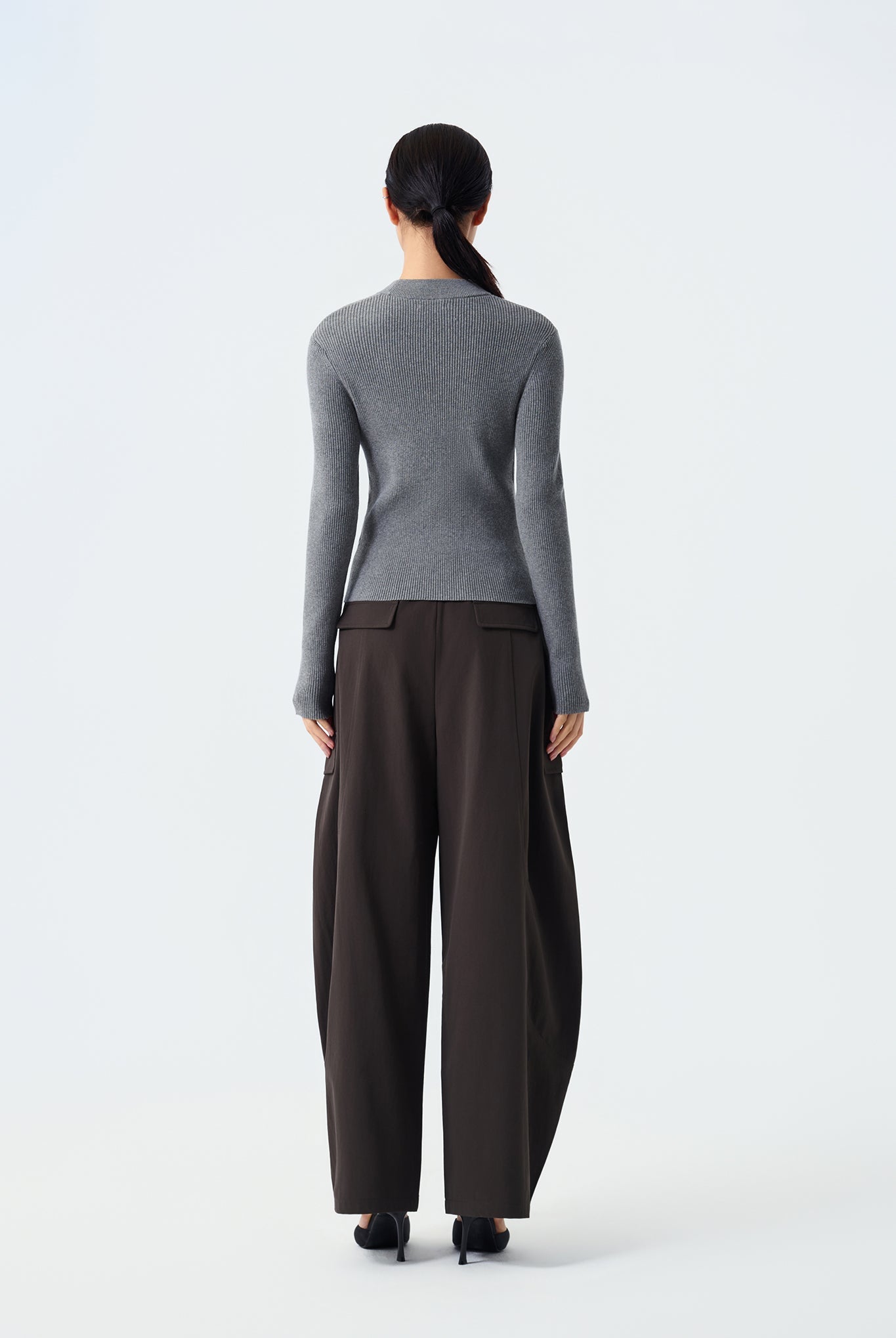 Myra Structured Rib-Knit Sweater