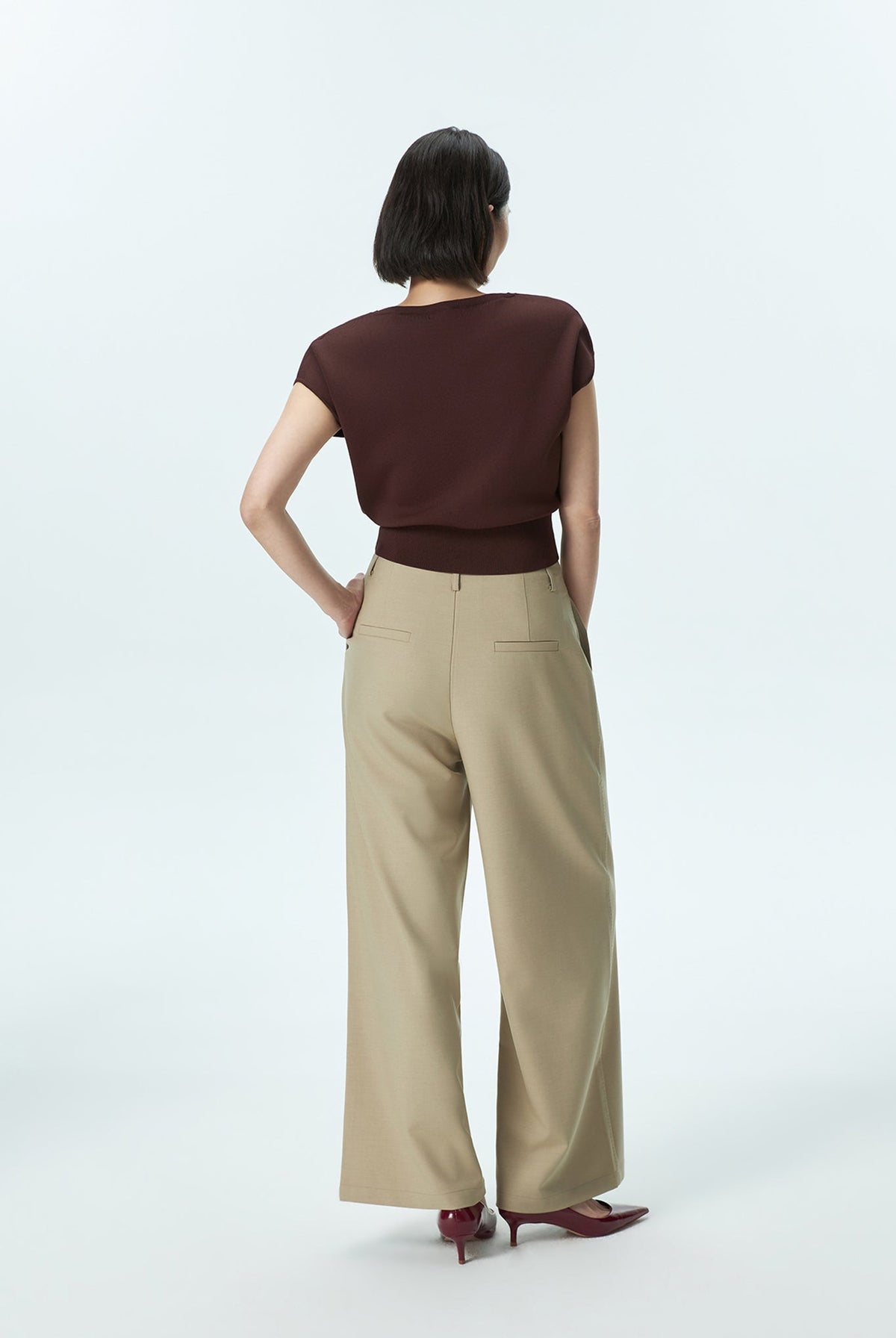 Ribbed Hem Knit Top