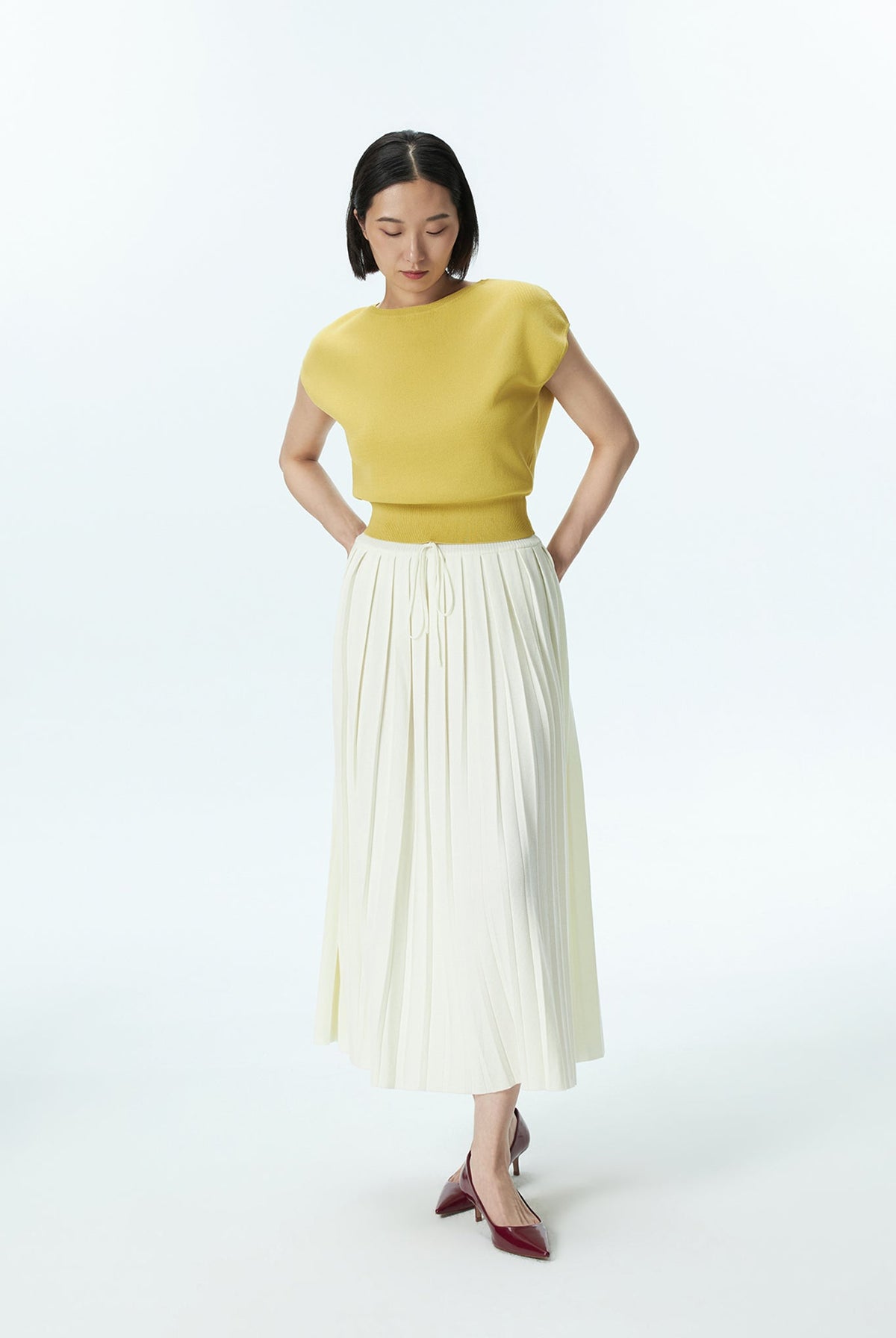 Ribbed Hem Knit Top