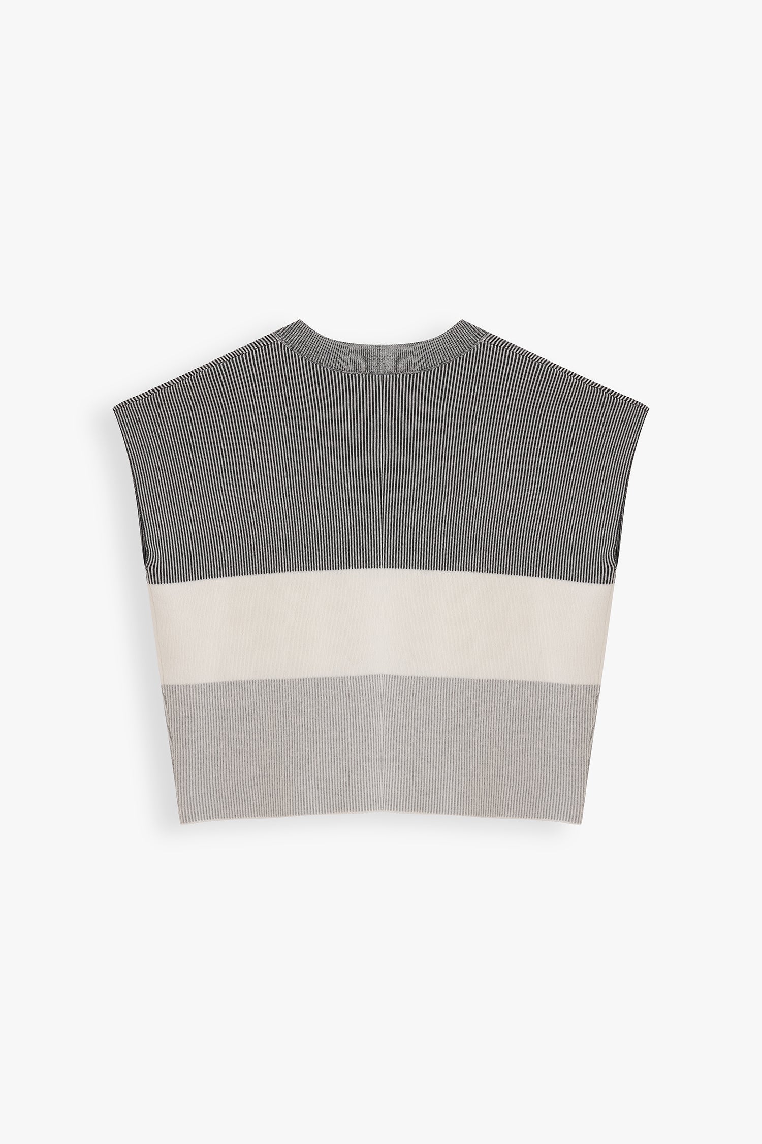 Ella Contrast Paneled Sweater Knit