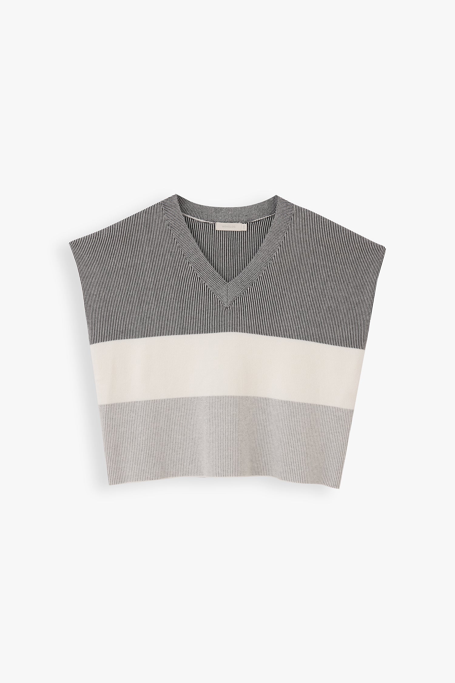 Ella Contrast Paneled Sweater Knit