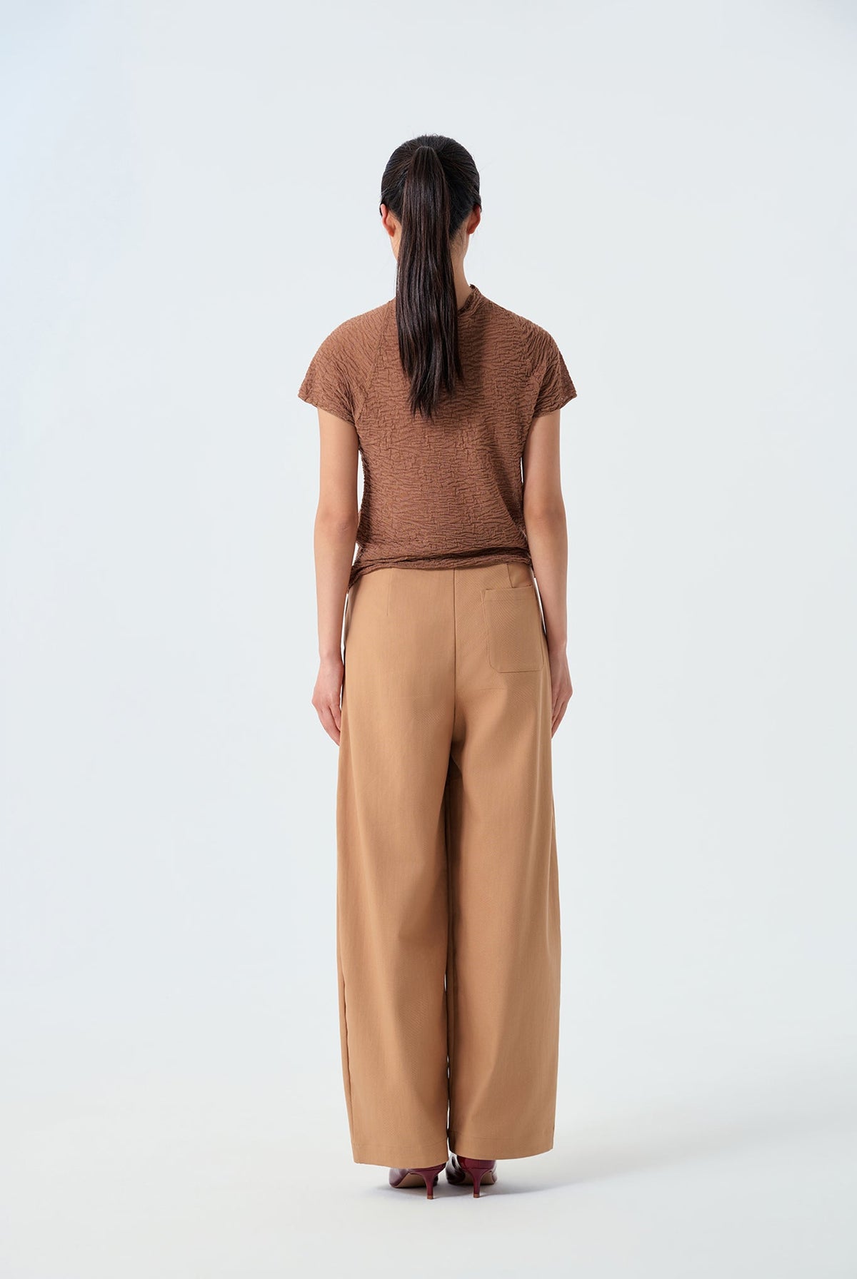 Milan Textured Mock-Neck Top