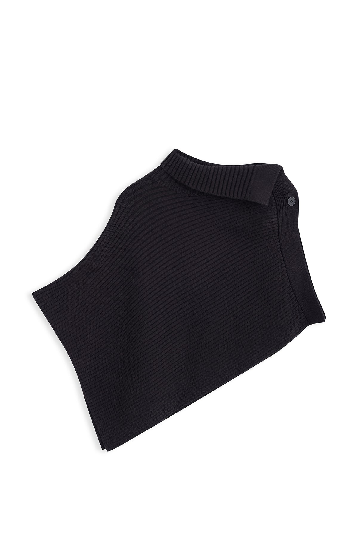 Asymmetric Sweater Knit Cape