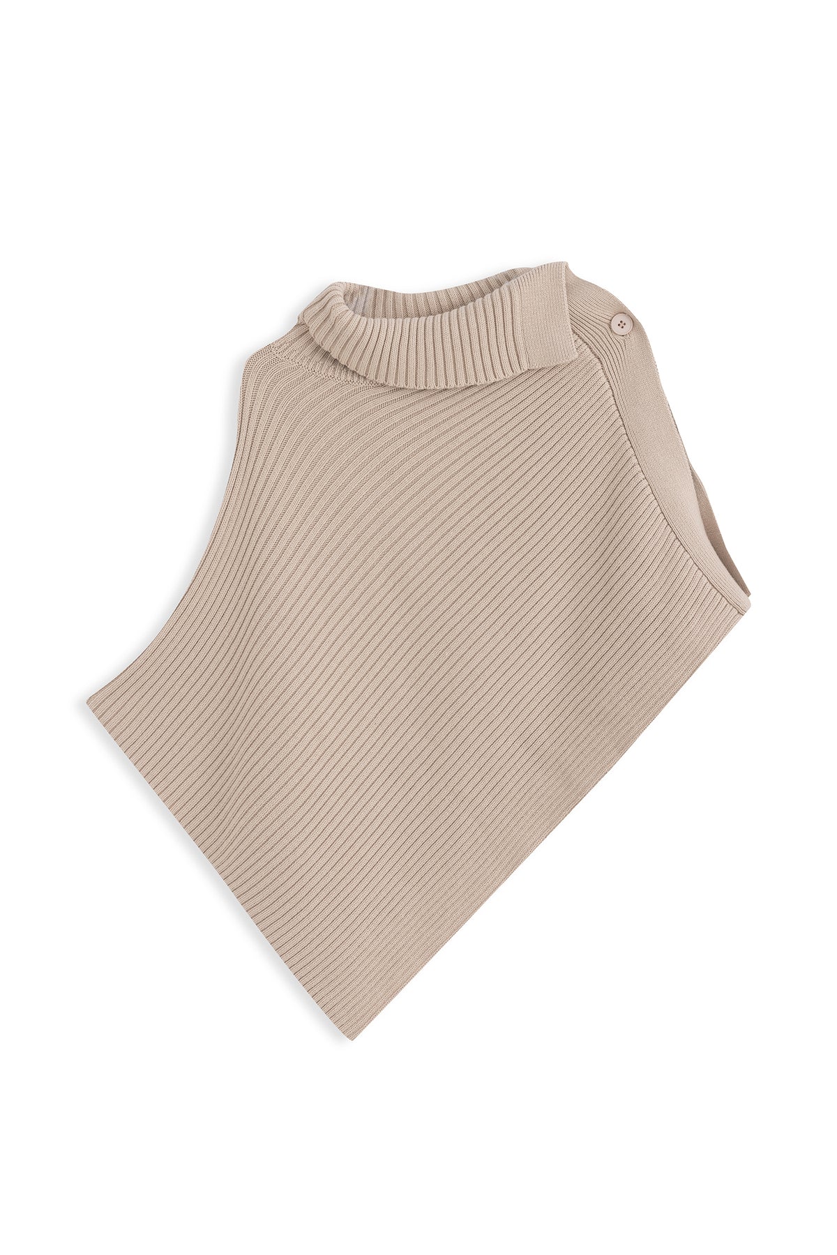 Asymmetric Sweater Knit Cape