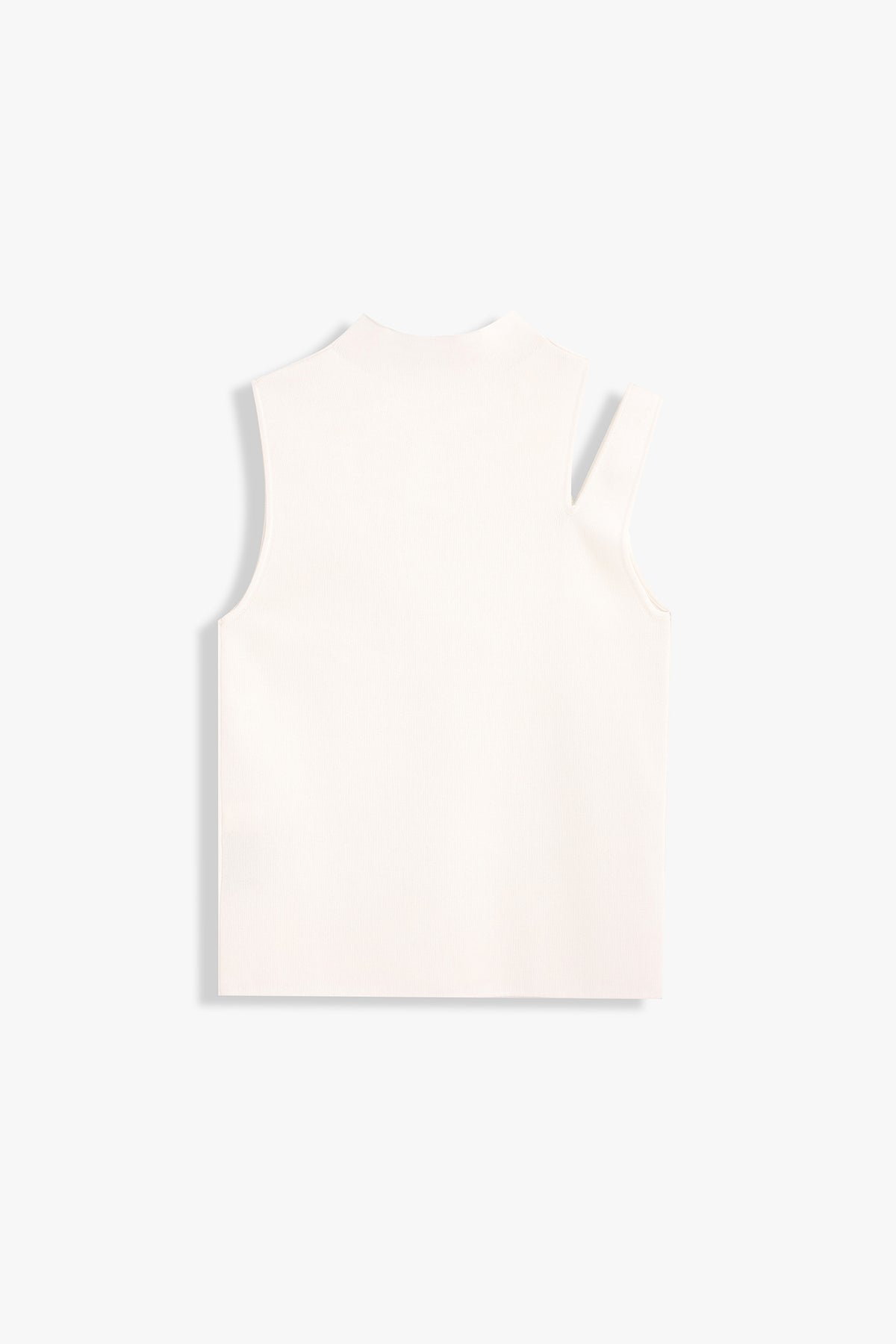 Shoulder-Slit Sleeveless Knit