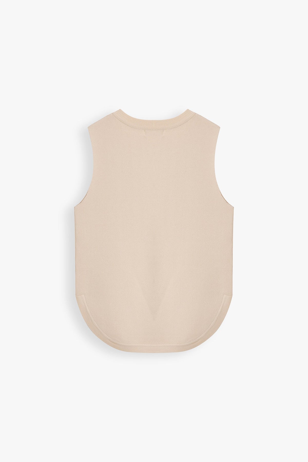 River Button Detail Knit Vest Top