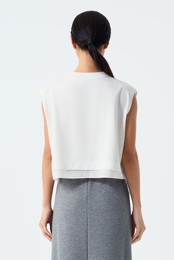 Archer Layered Hem Knit Vest