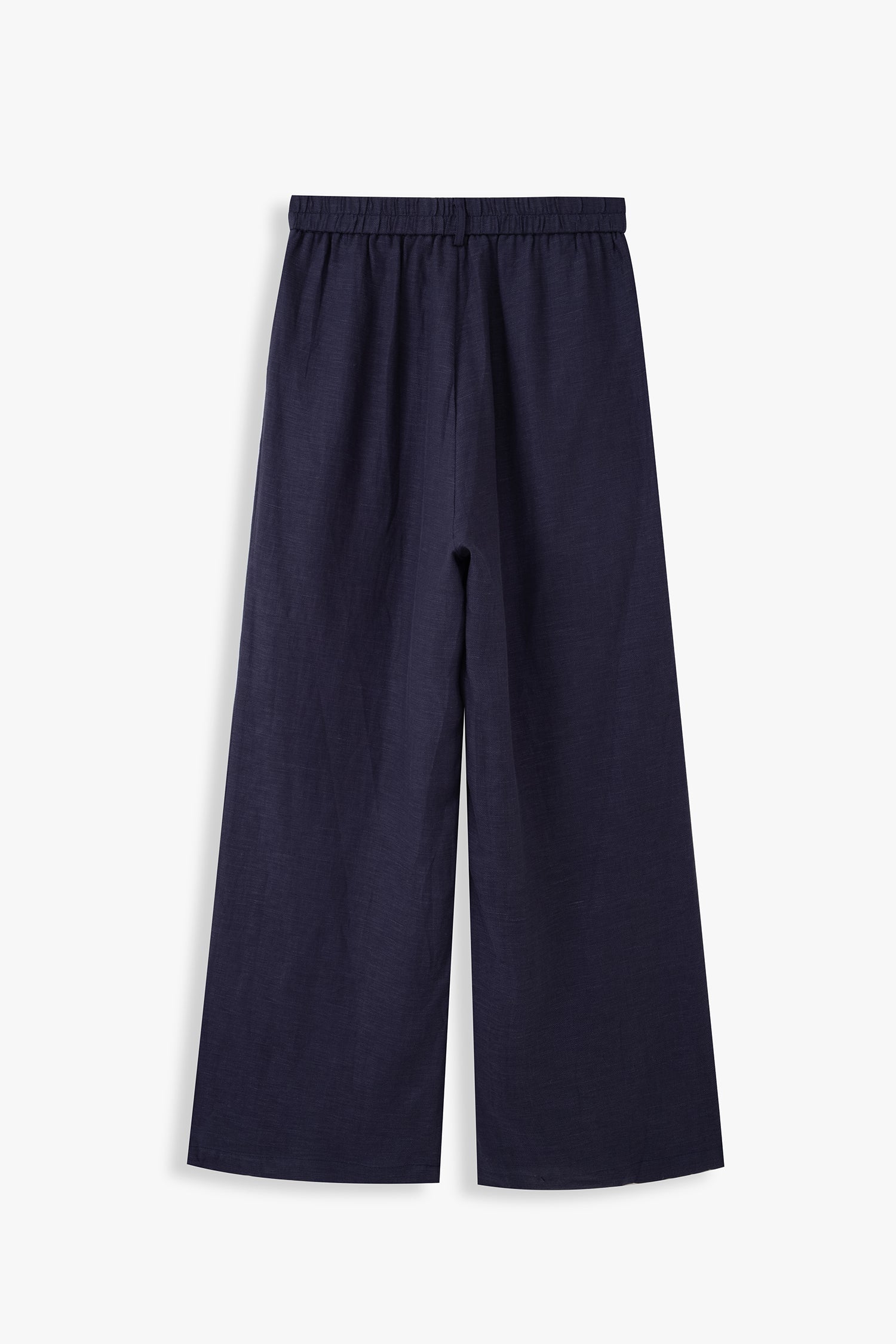 Double-Pleated Wide-Leg Trousers