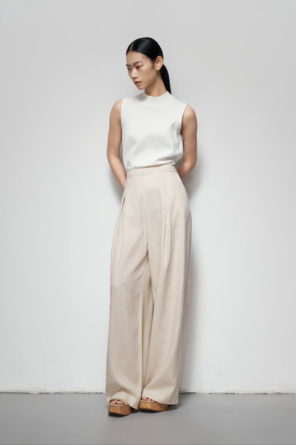 Front Pleat Trousers