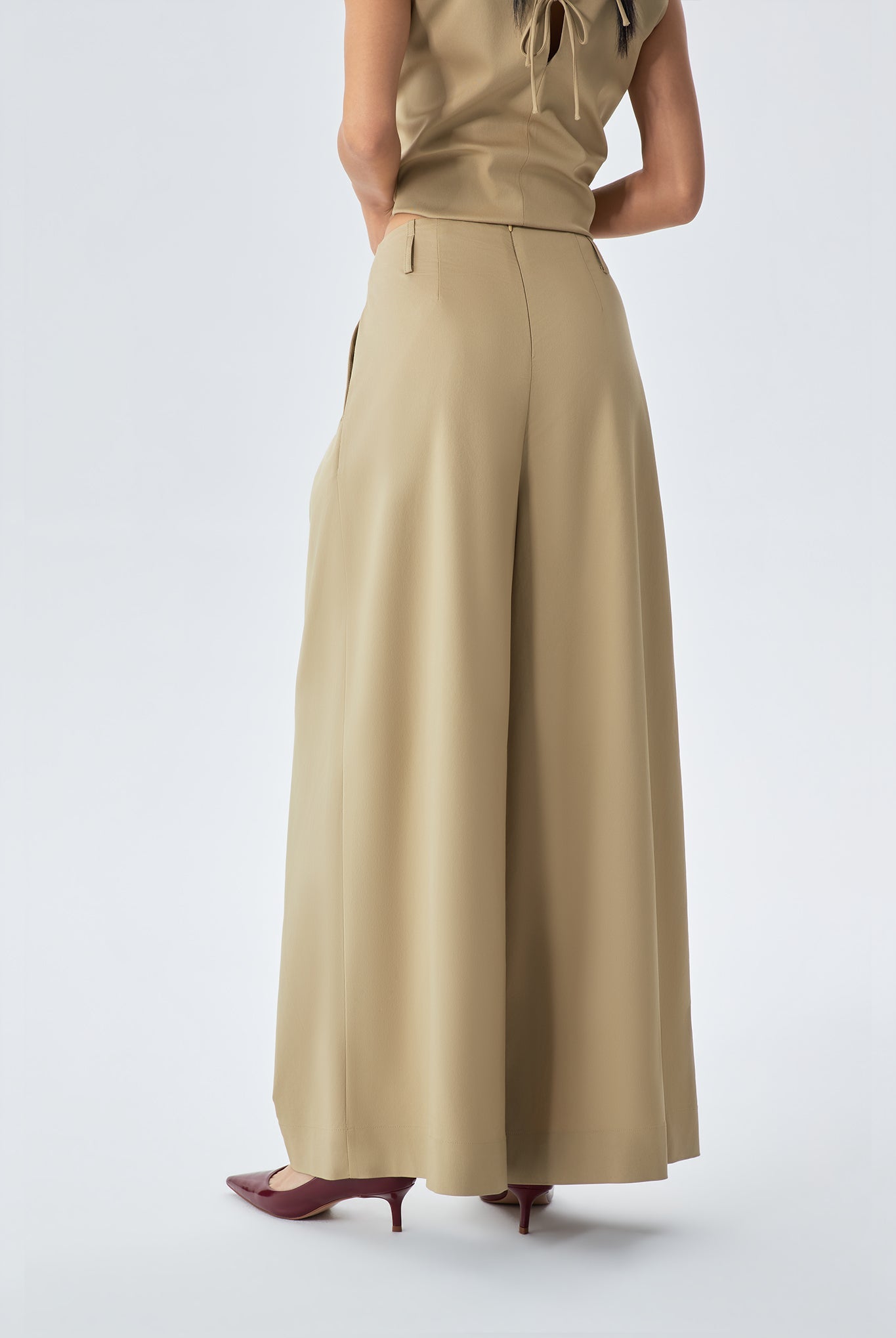 Carly Wide Leg Pants with Rope Belt