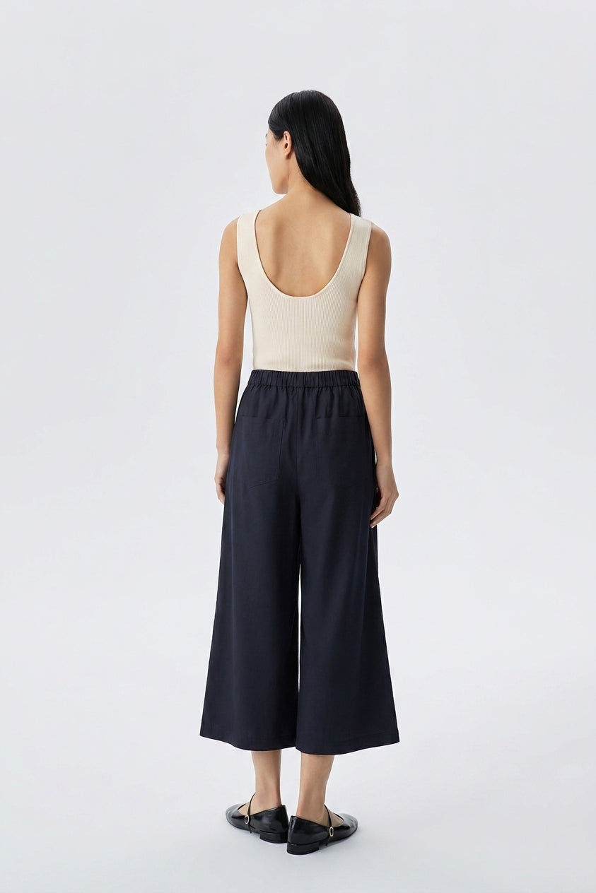 Trace A-line Lyocell Culotte Pants
