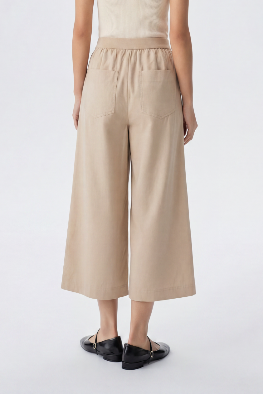 Trace A-line Lyocell Culotte Pants