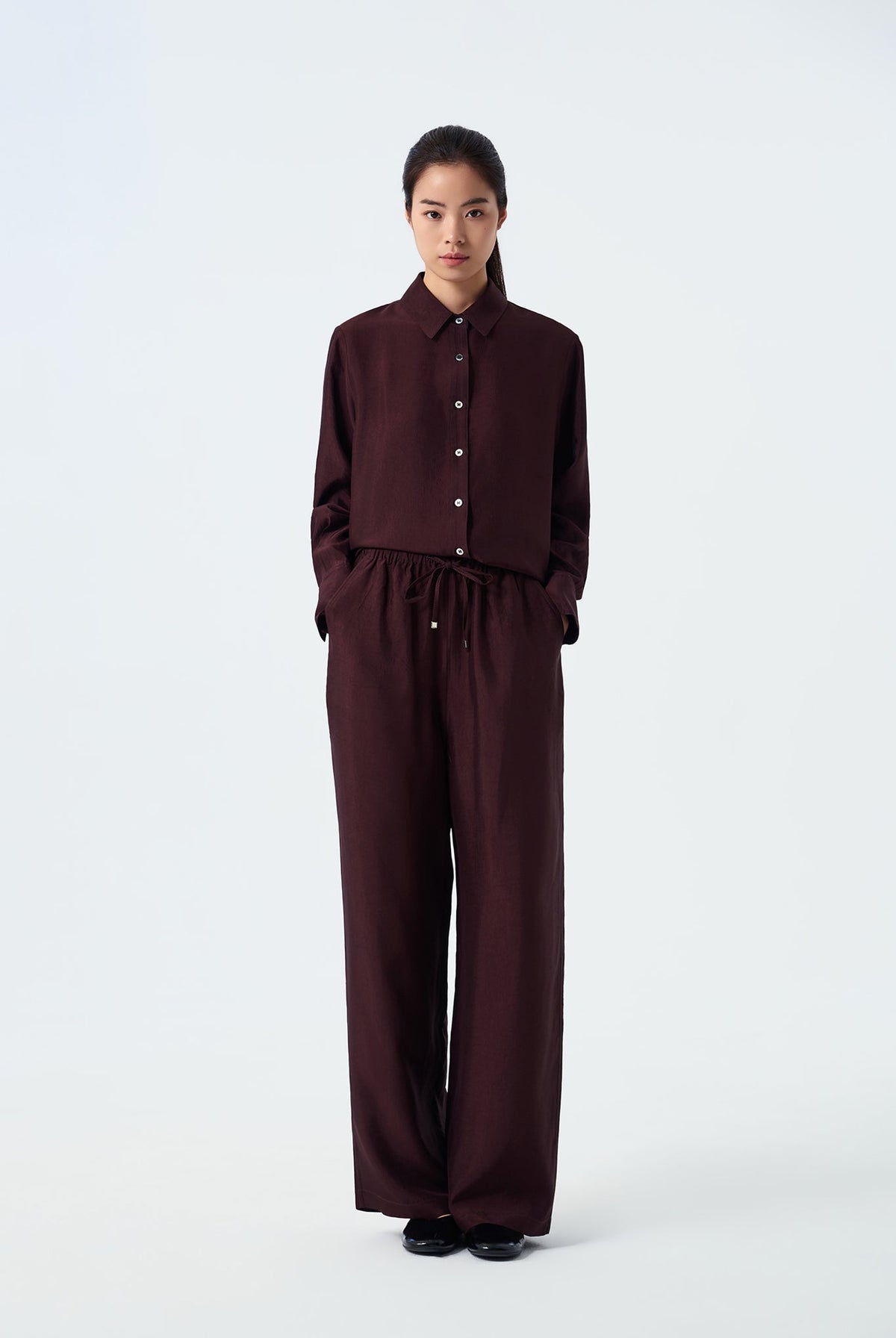 Mickey Wide-Leg Drawstring Pants