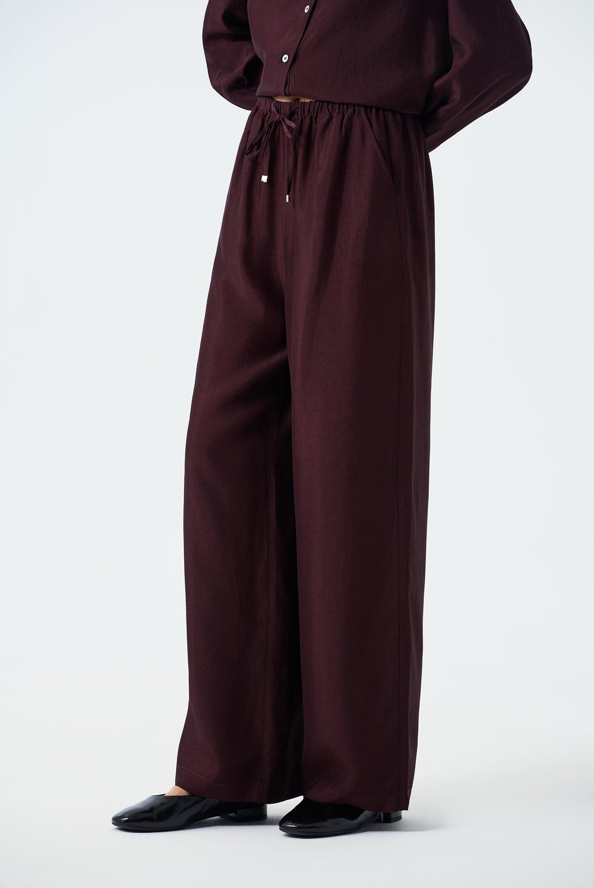 Mickey Wide-Leg Drawstring Pants