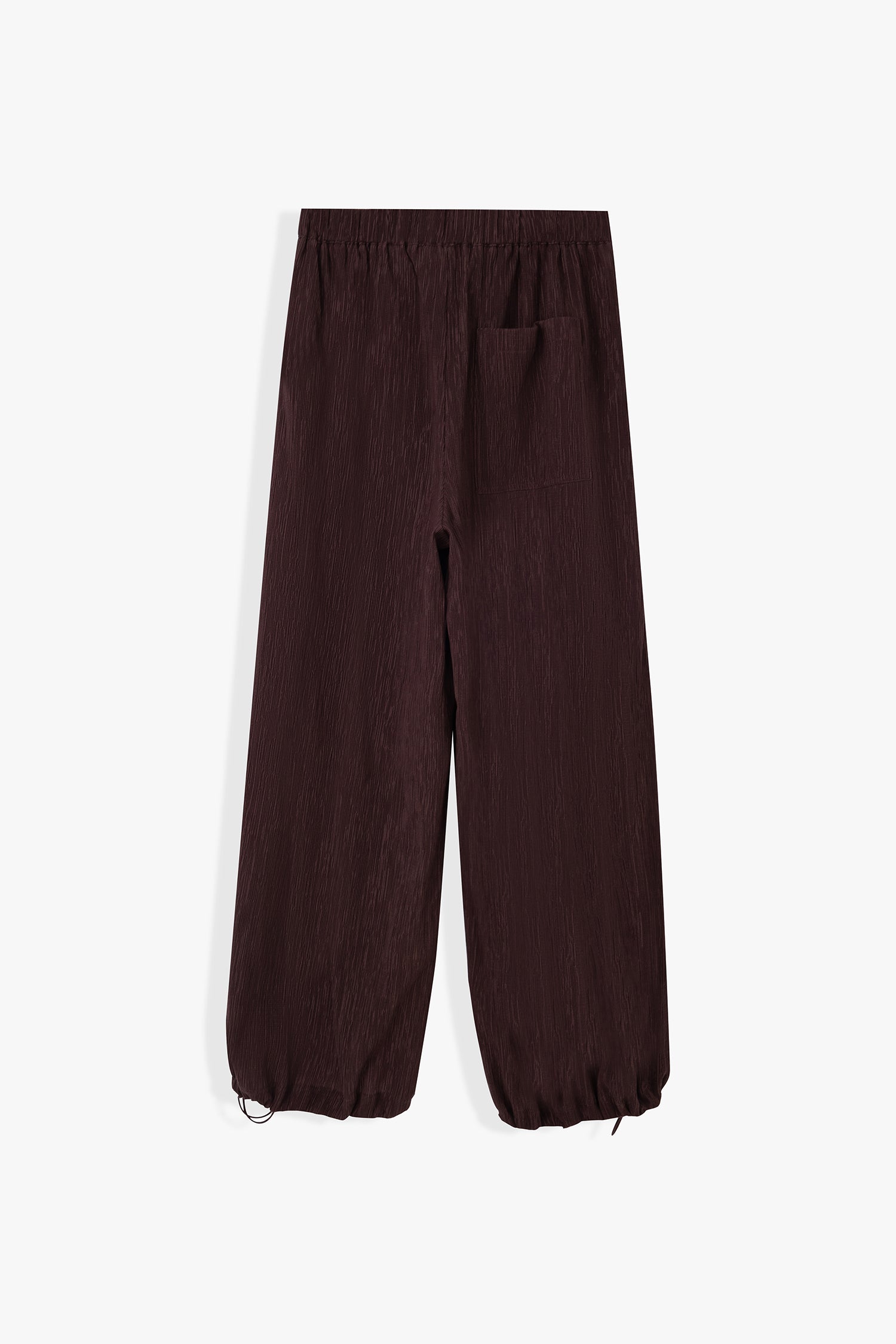 Miles Textured Elastic-Cuff Pants