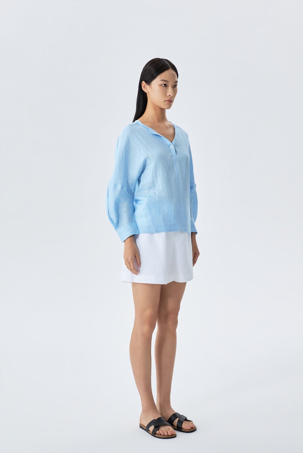 Tilly Elasticated Waist Linen Shorts