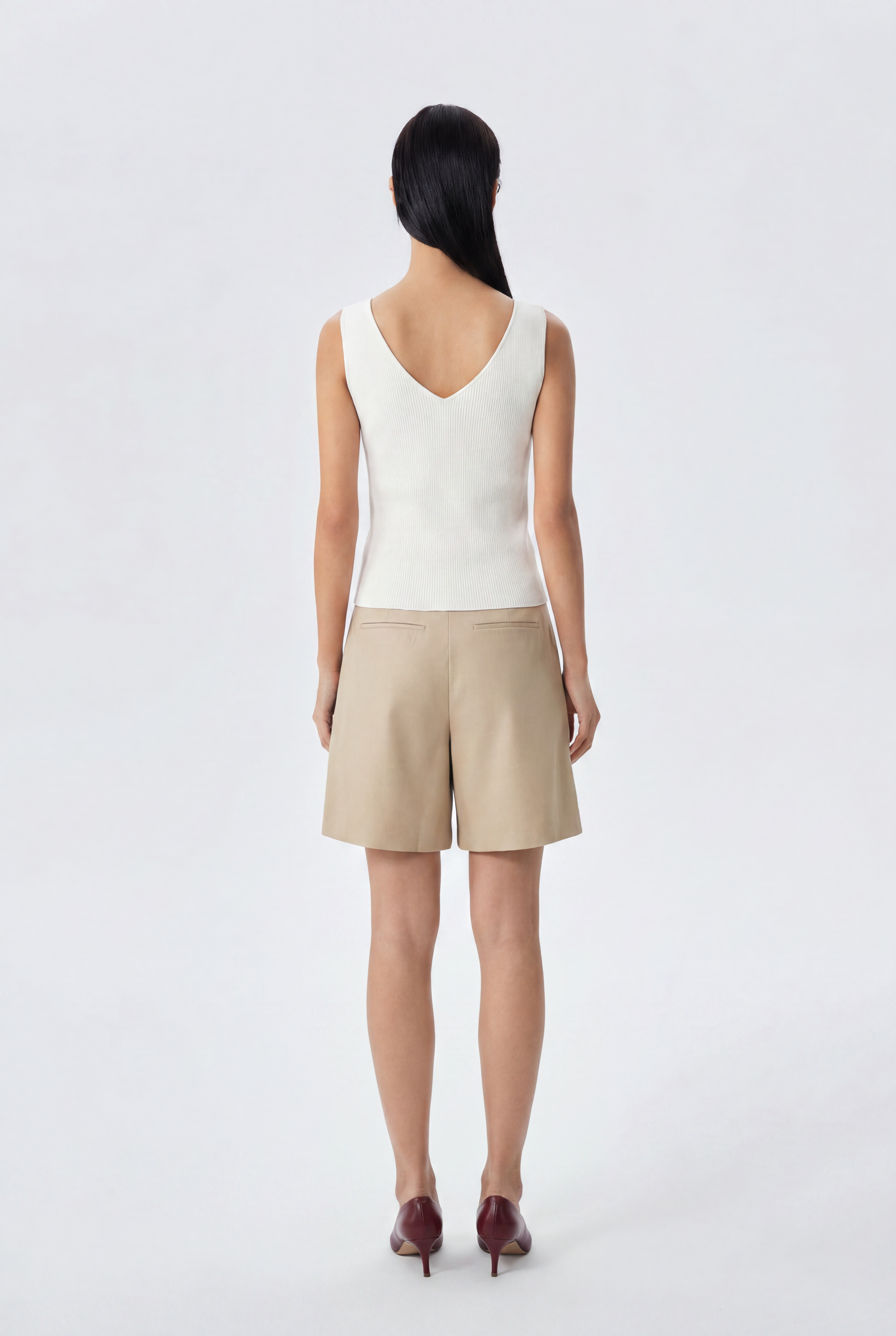 Tala Tailored Shorts with Pintucks