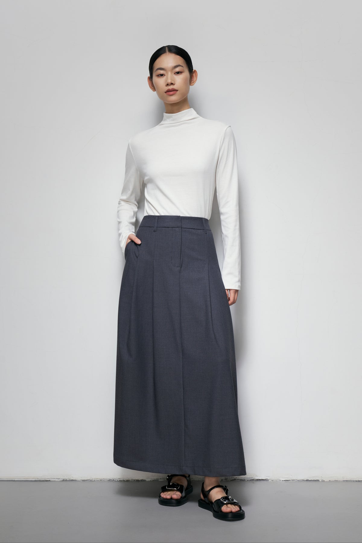 Tailored A-Line Skirt