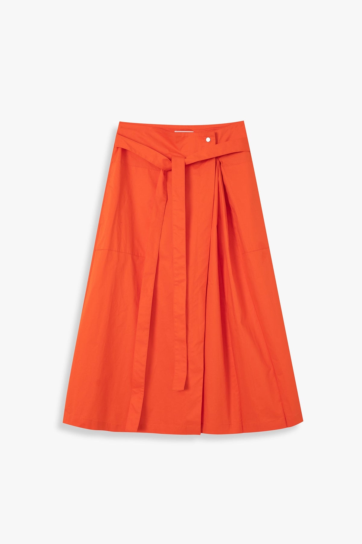 Asymmetric Pleated Skirt