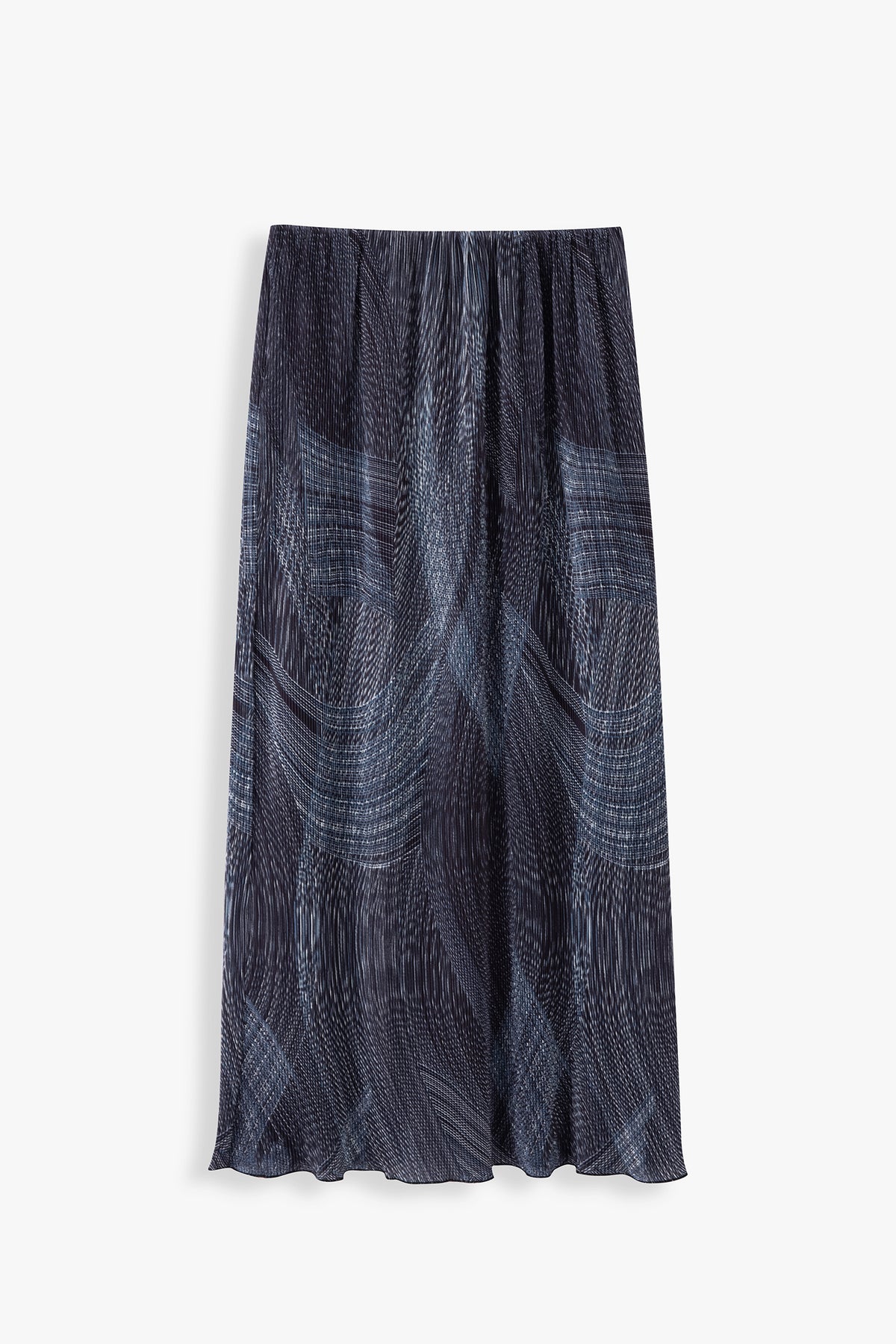 Dylan Textured Print Straight Skirt