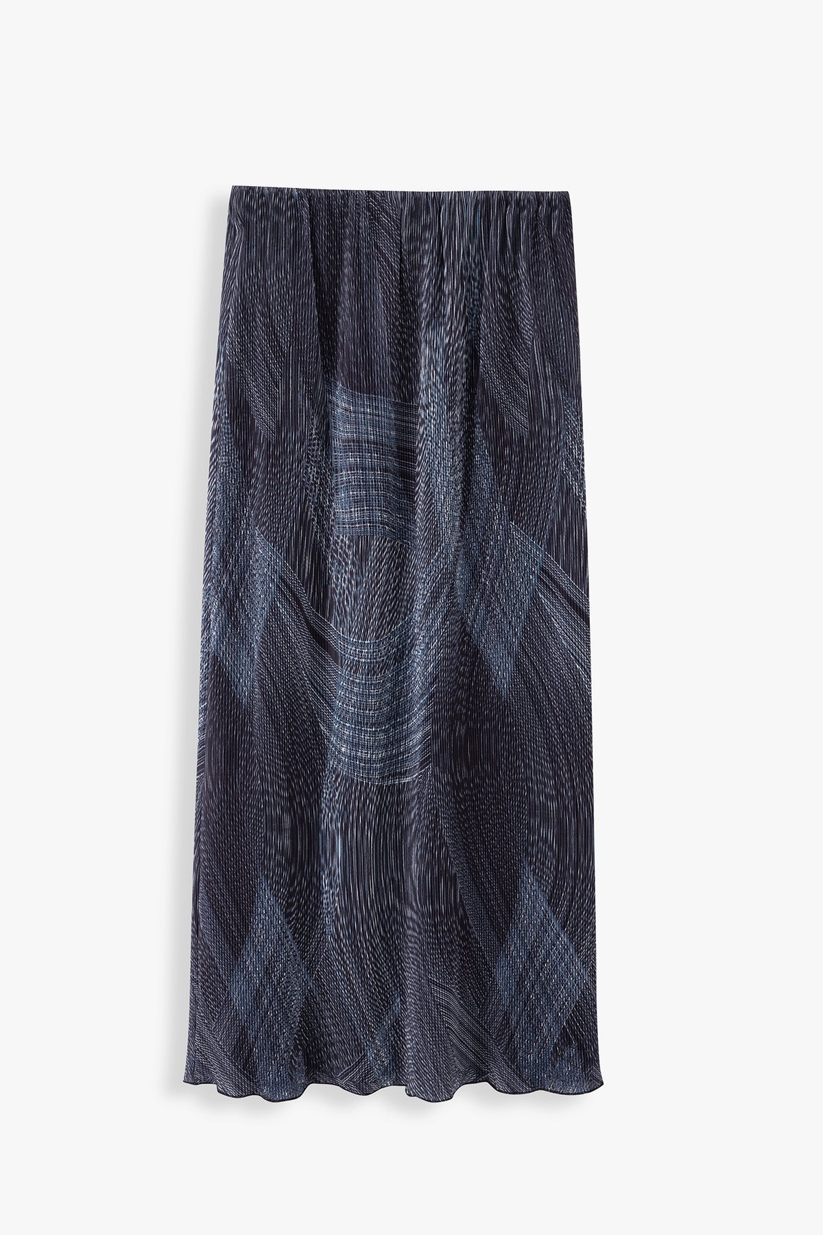 Dylan Textured Print Straight Skirt