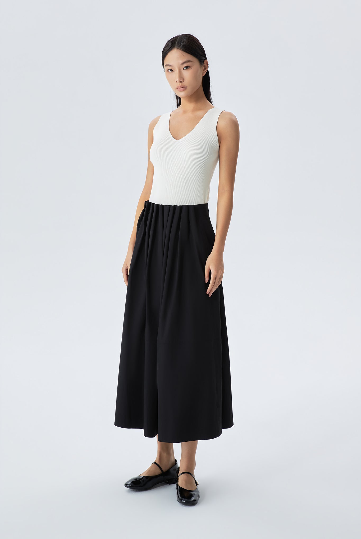 Daria Elasticated Waist Midi Skirt