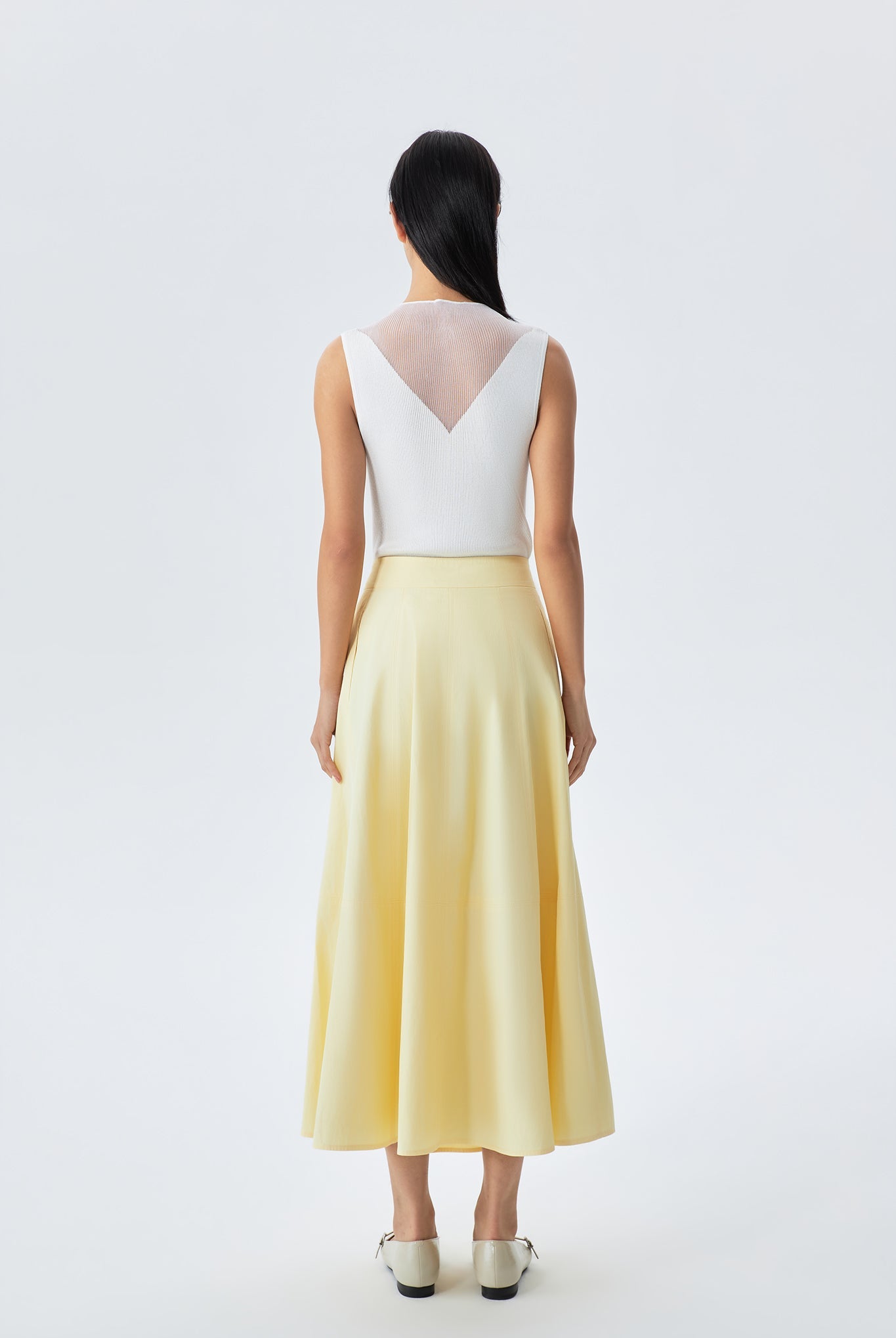 Daria Elasticated Waist Midi Skirt