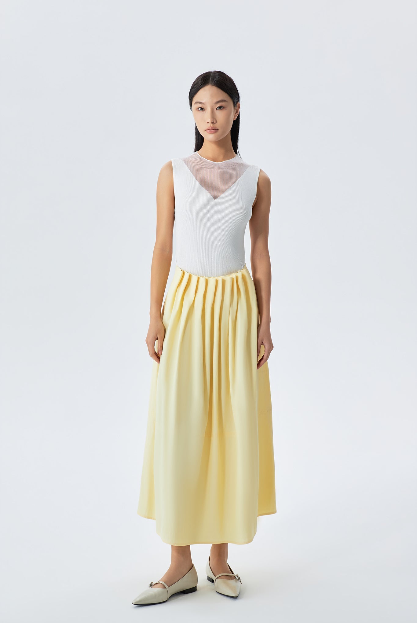 Daria Elasticated Waist Midi Skirt