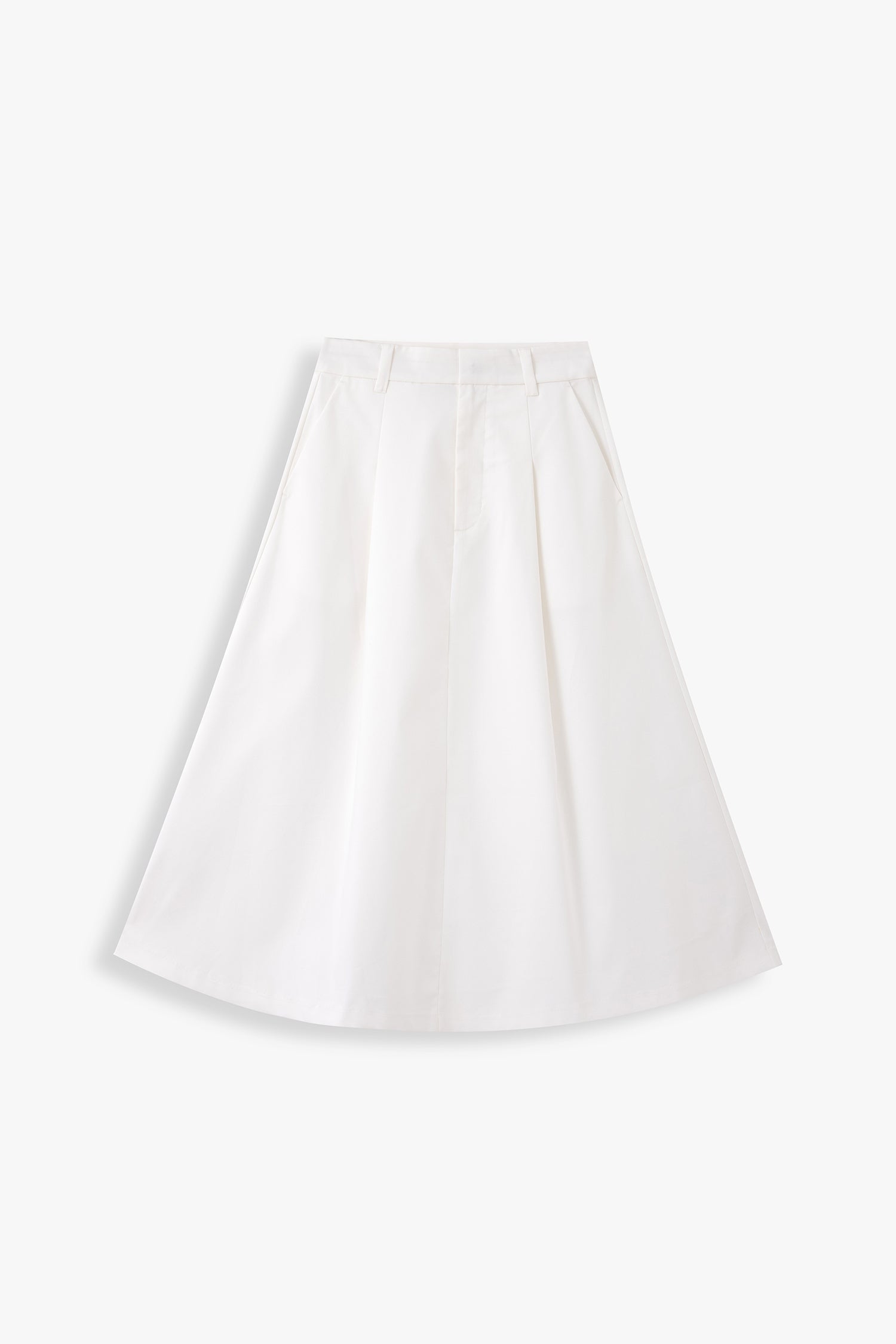 Elena A-Line Pleated Midi Skirt