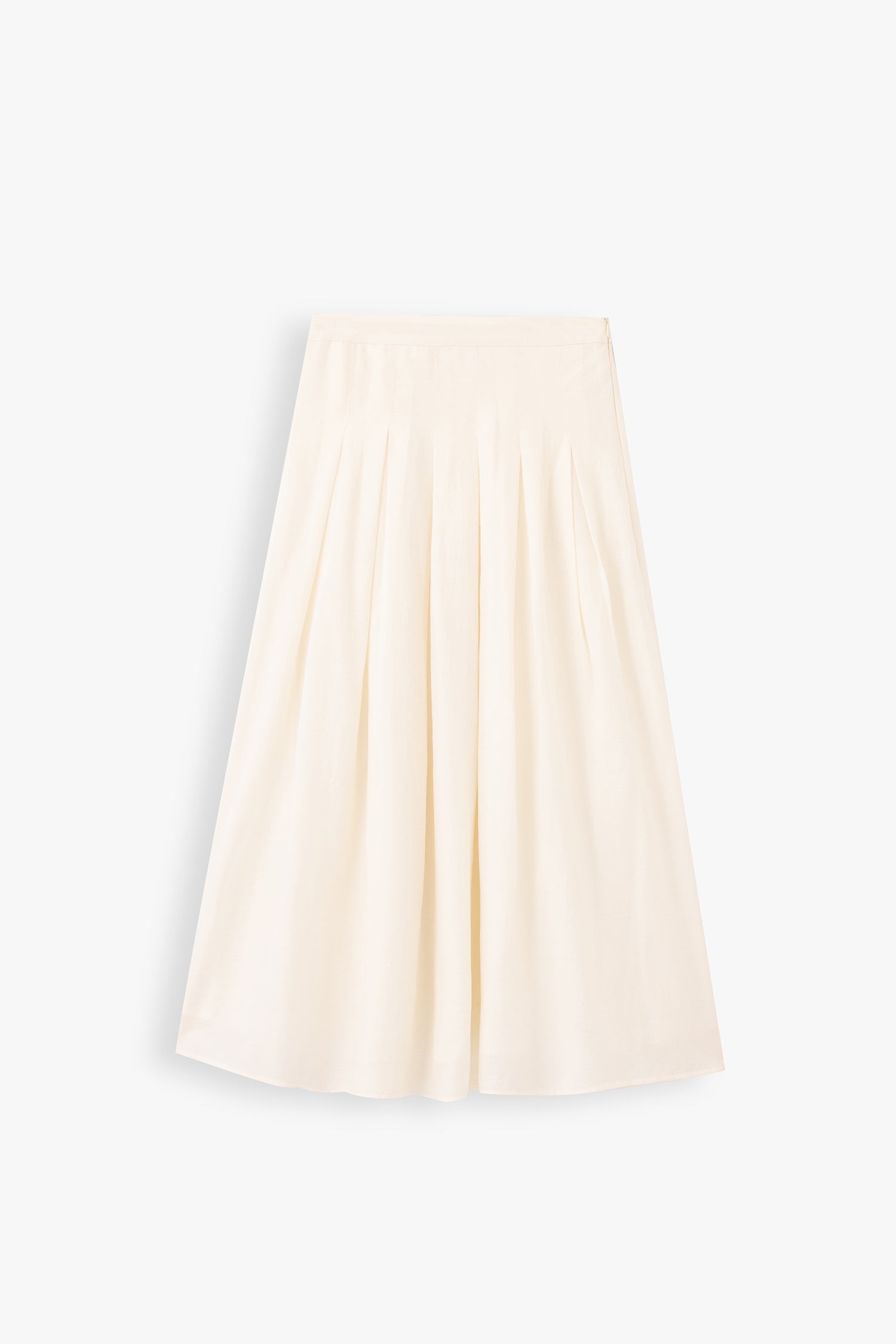 Isabella Pleated A-Line Maxi Skirt
