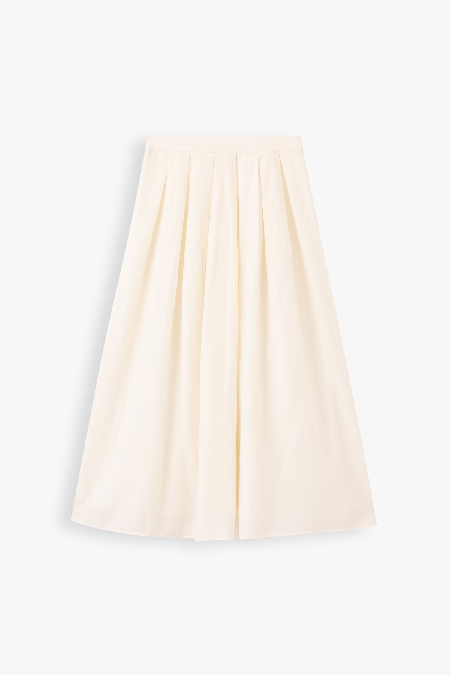 Isabella Pleated A-Line Maxi Skirt