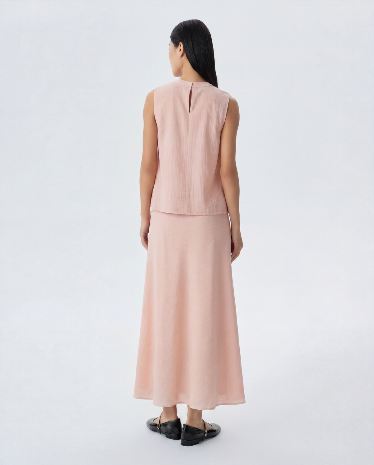 Levi Elasticated Bias Cut Midi Skirt