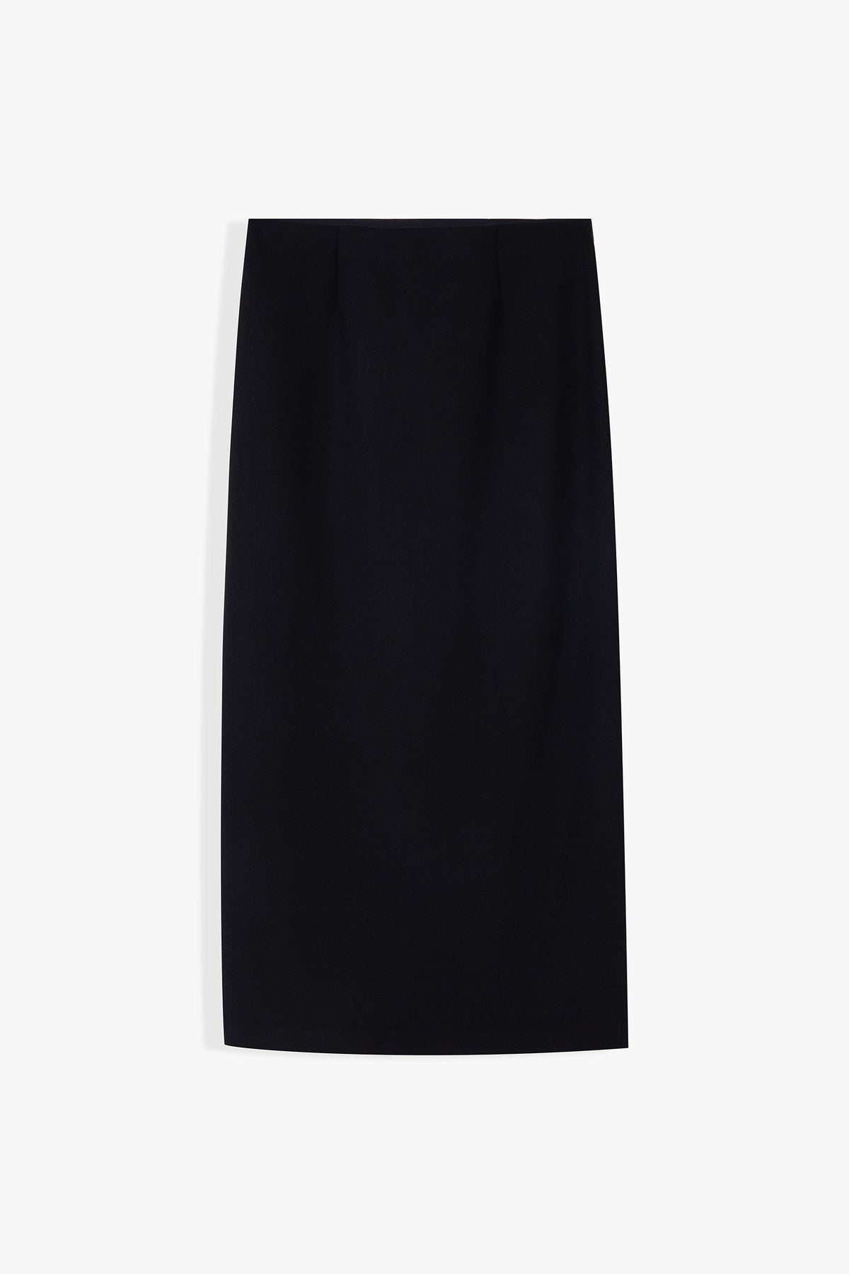 Rhea Straight-Cut Pencil Midi Skirt