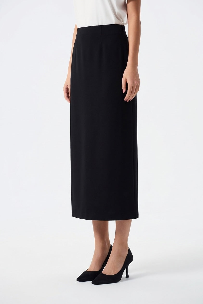 Rhea Straight-Cut Pencil Midi Skirt