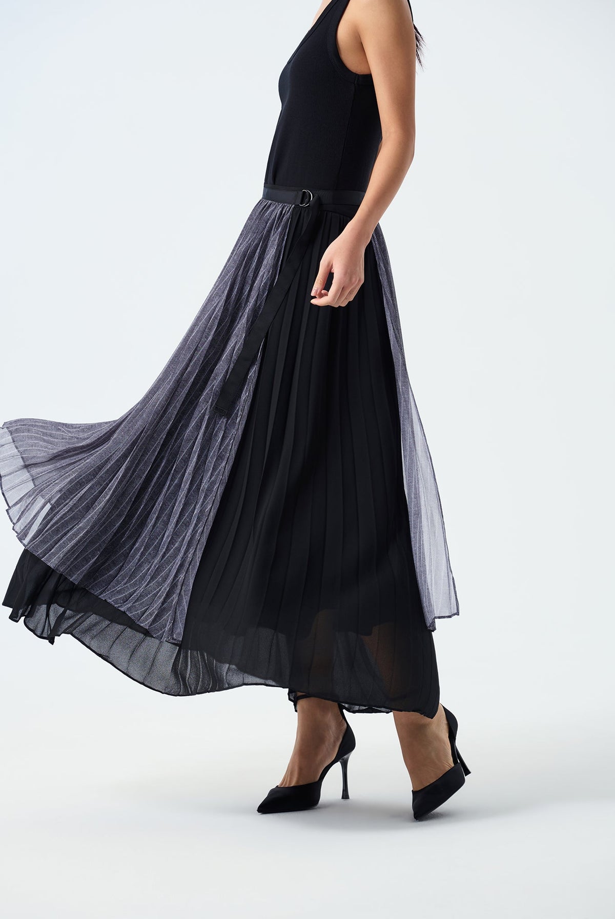 Victoria Pleated Chiffon Skirt