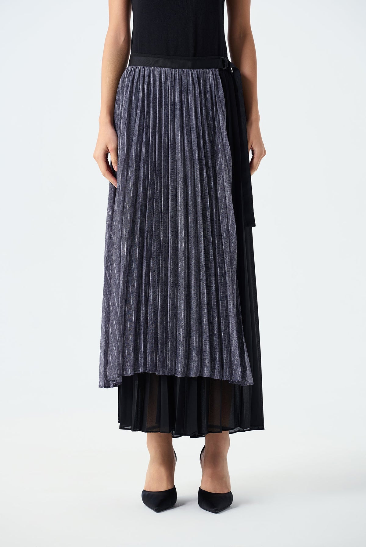 Victoria Pleated Chiffon Skirt