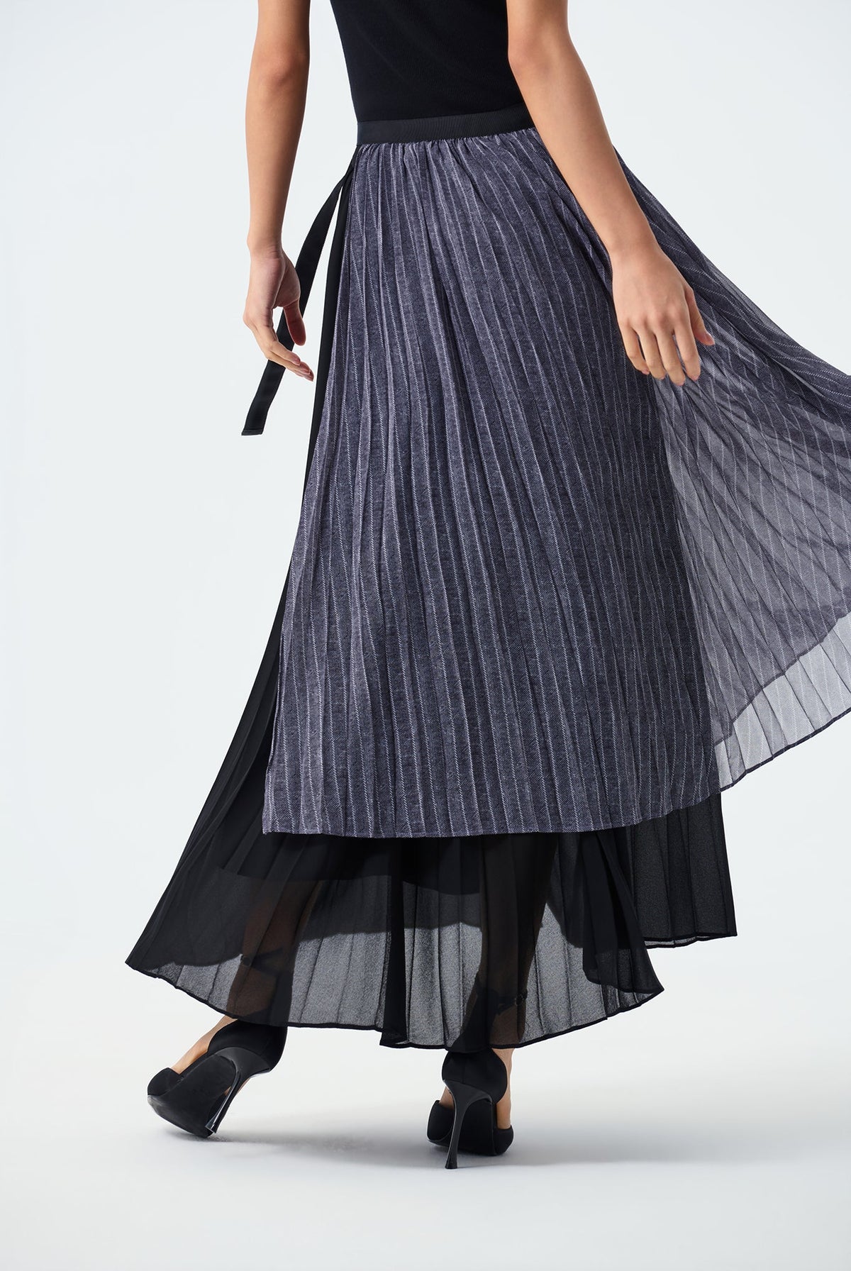Victoria Pleated Chiffon Skirt
