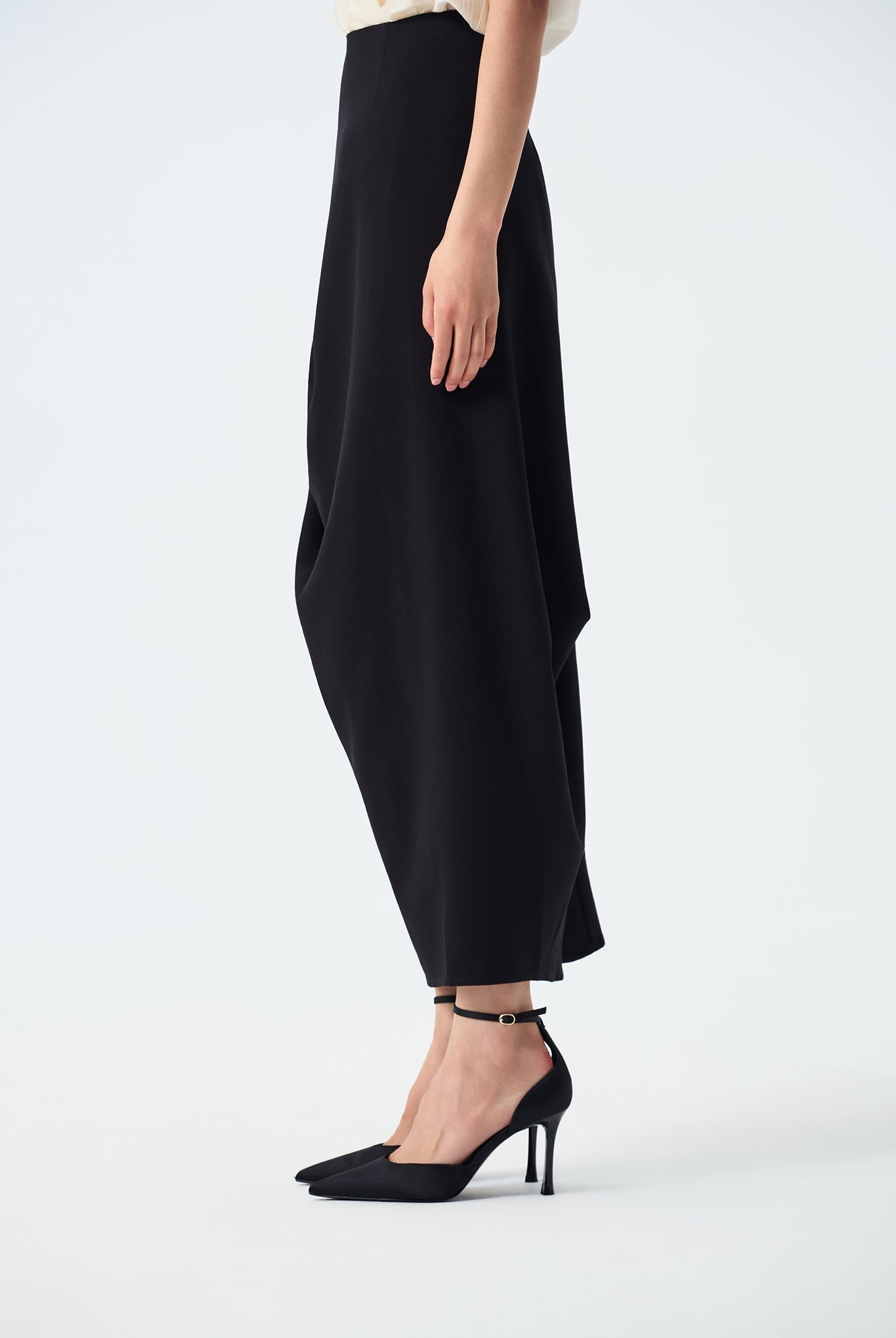 Ainsley Cowl Draped Maxi Skirt