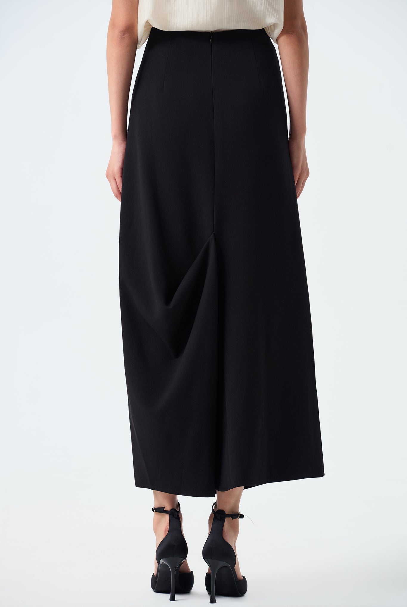 Ainsley Cowl Draped Maxi Skirt