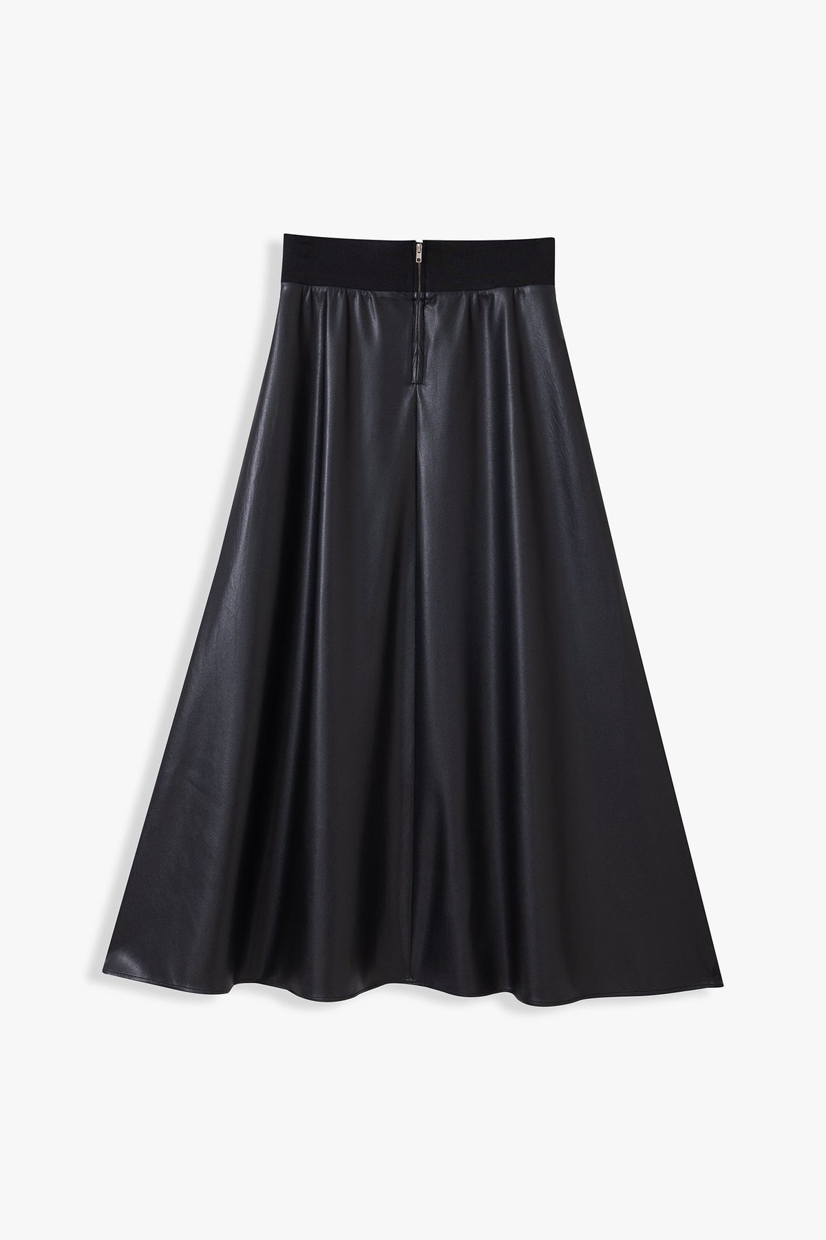 Marina A-Line Pleather Skirt