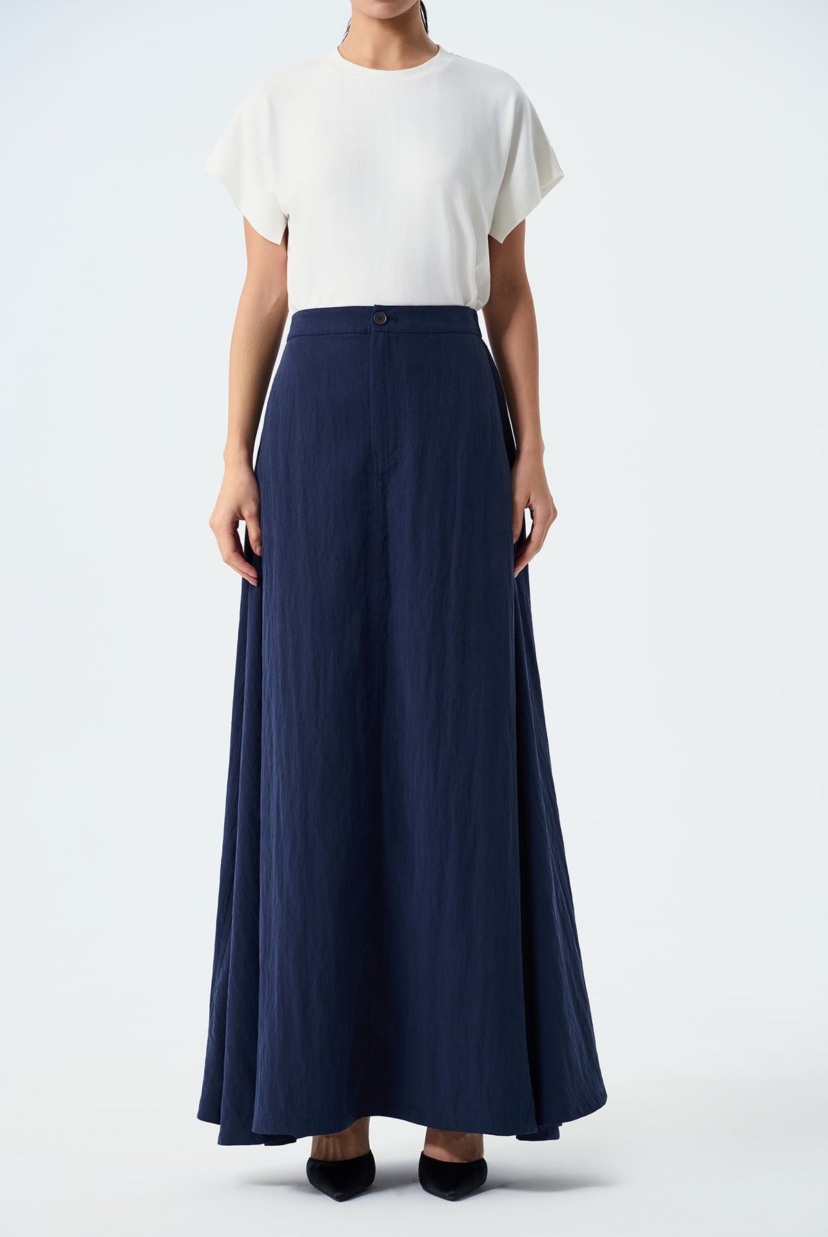 Stella Maxi A-Line Godet Skirt