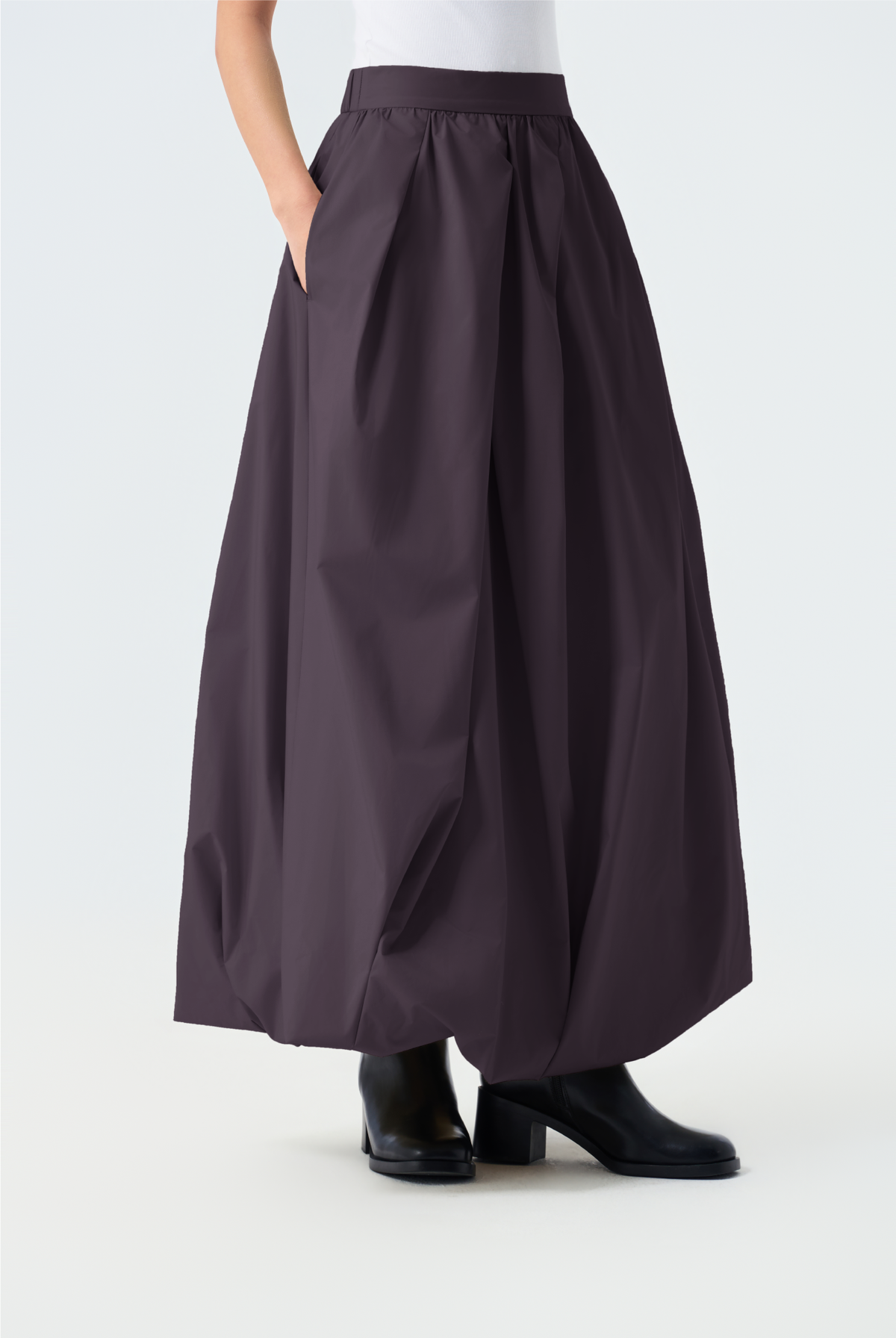 Kaycee A-Line Pleated Balloon Skirt