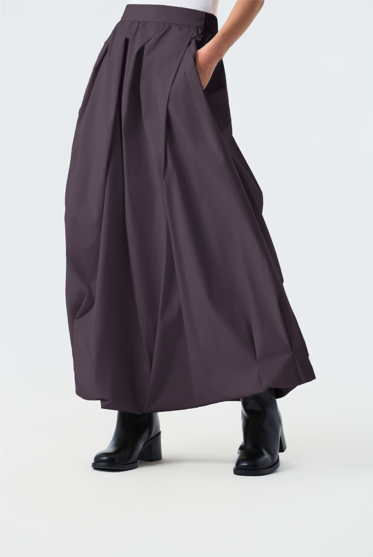 Kaycee A-Line Pleated Balloon Skirt