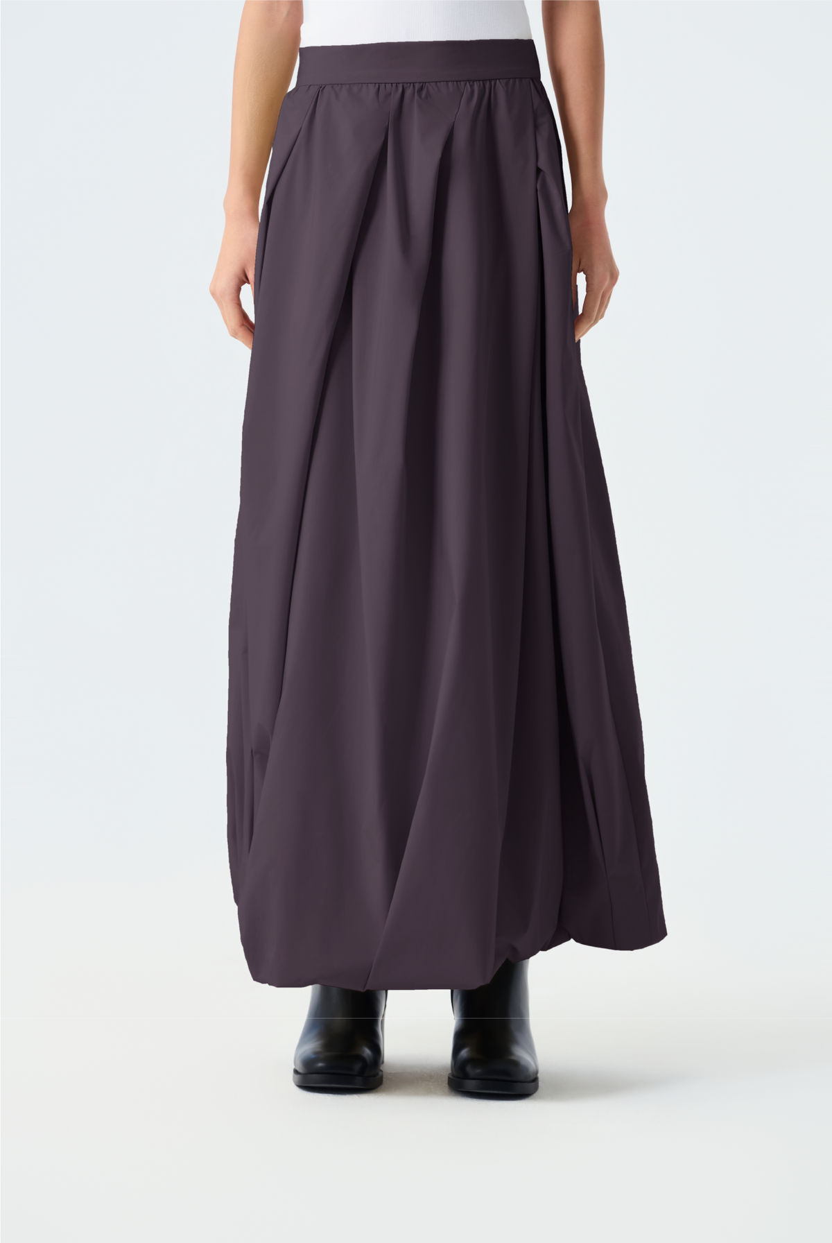 Kaycee A-Line Pleated Balloon Skirt