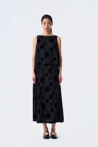 Madden Polka Dot A-Line Skirt
