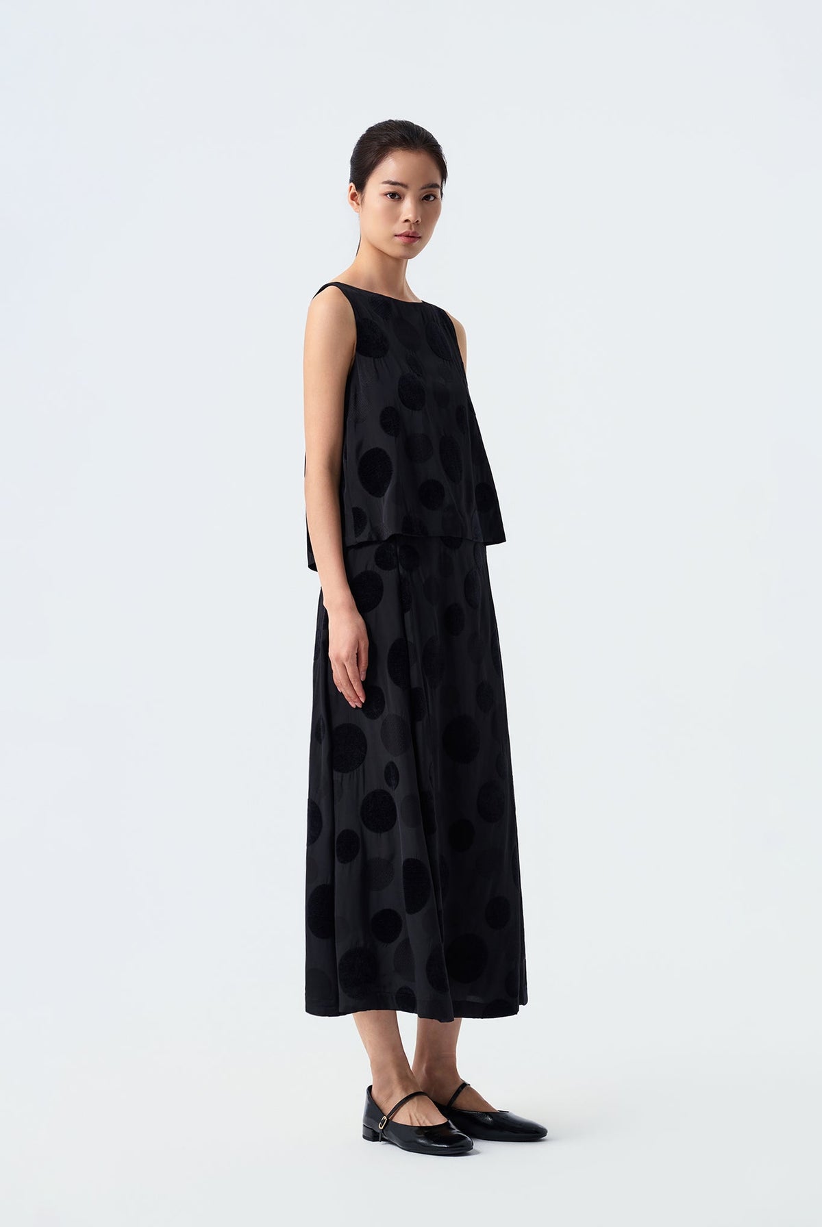 Madden Polka Dot A-Line Skirt