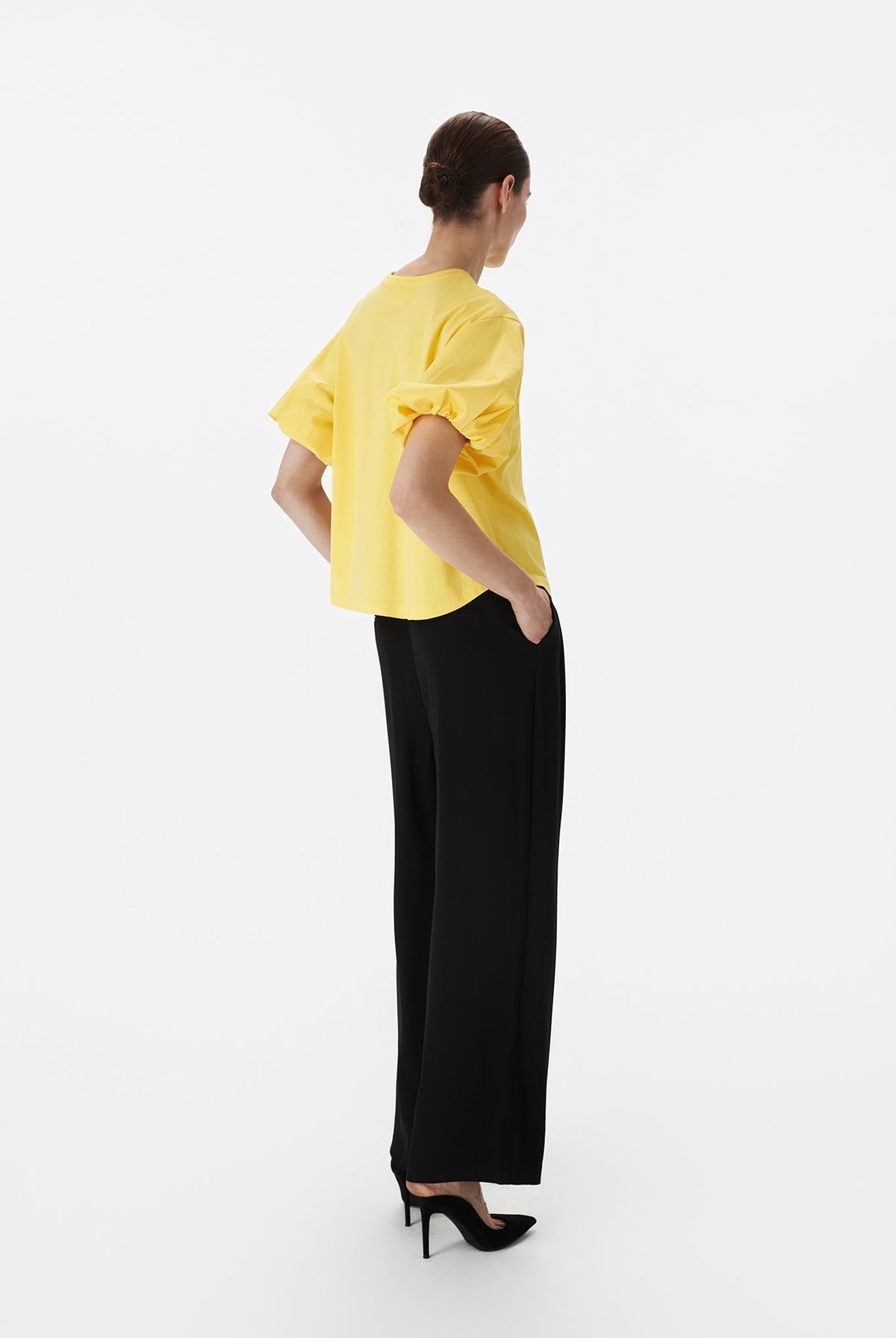 Balloon Sleeved Jersey Tee