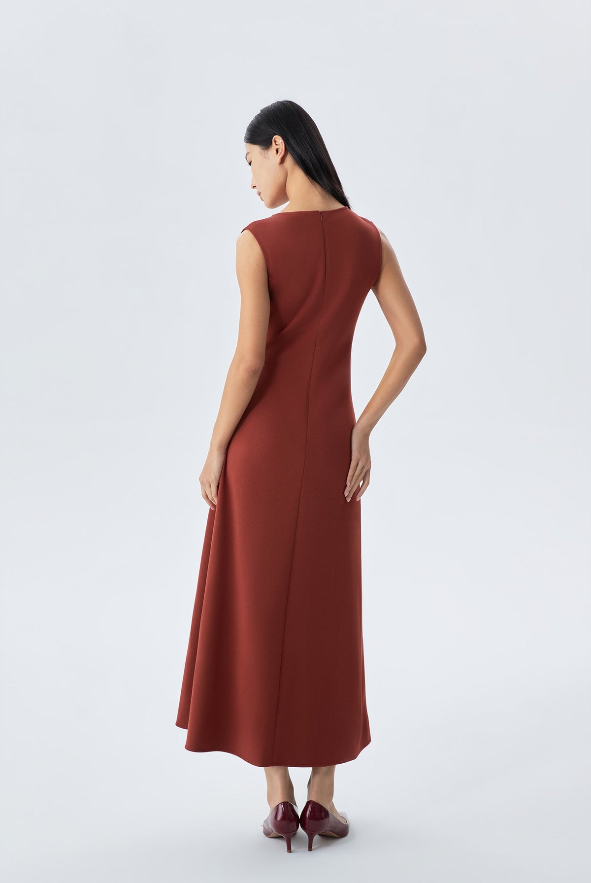 Tiara Front Twist Sleeveless Dress