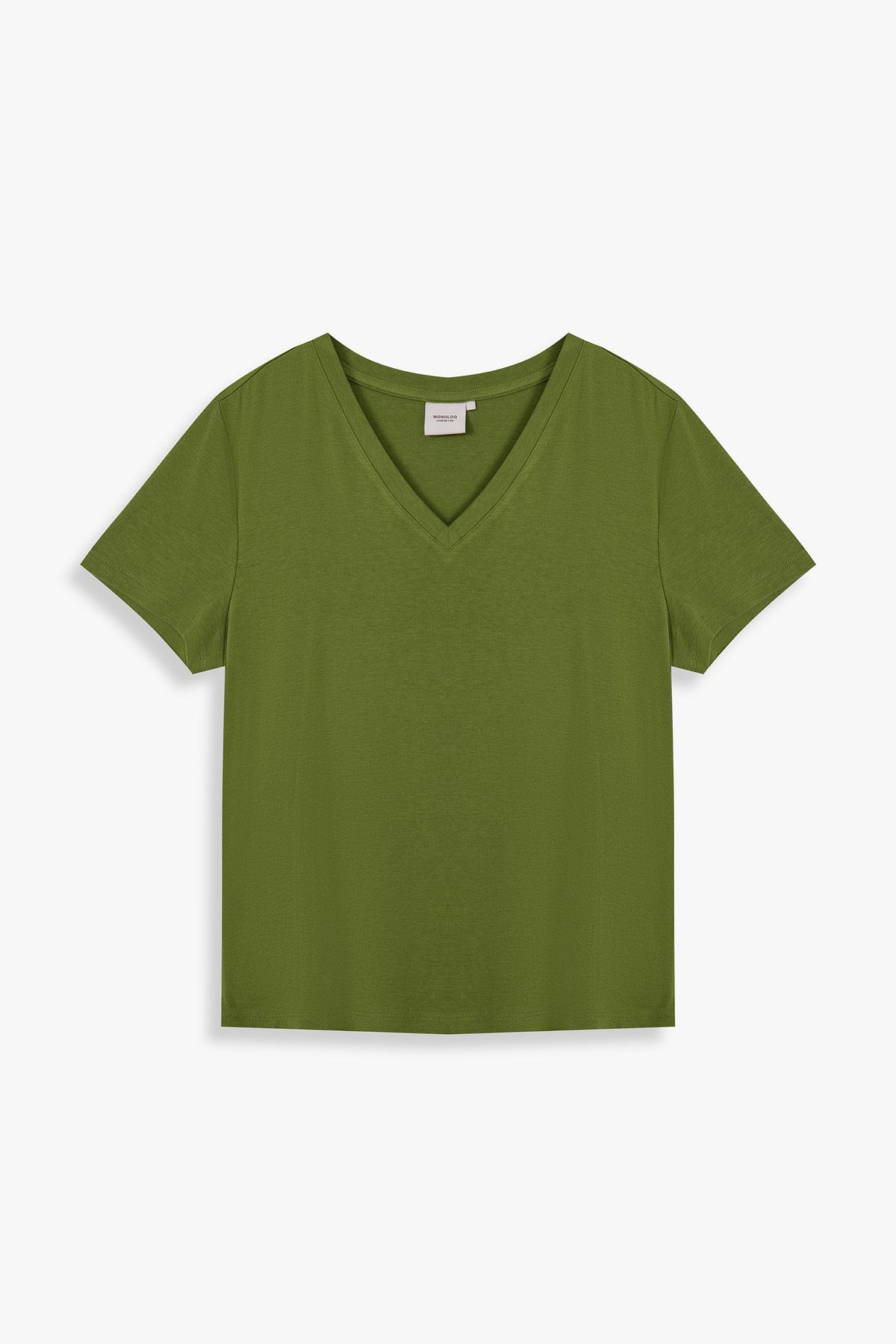 V Neck Tencel T-shirt