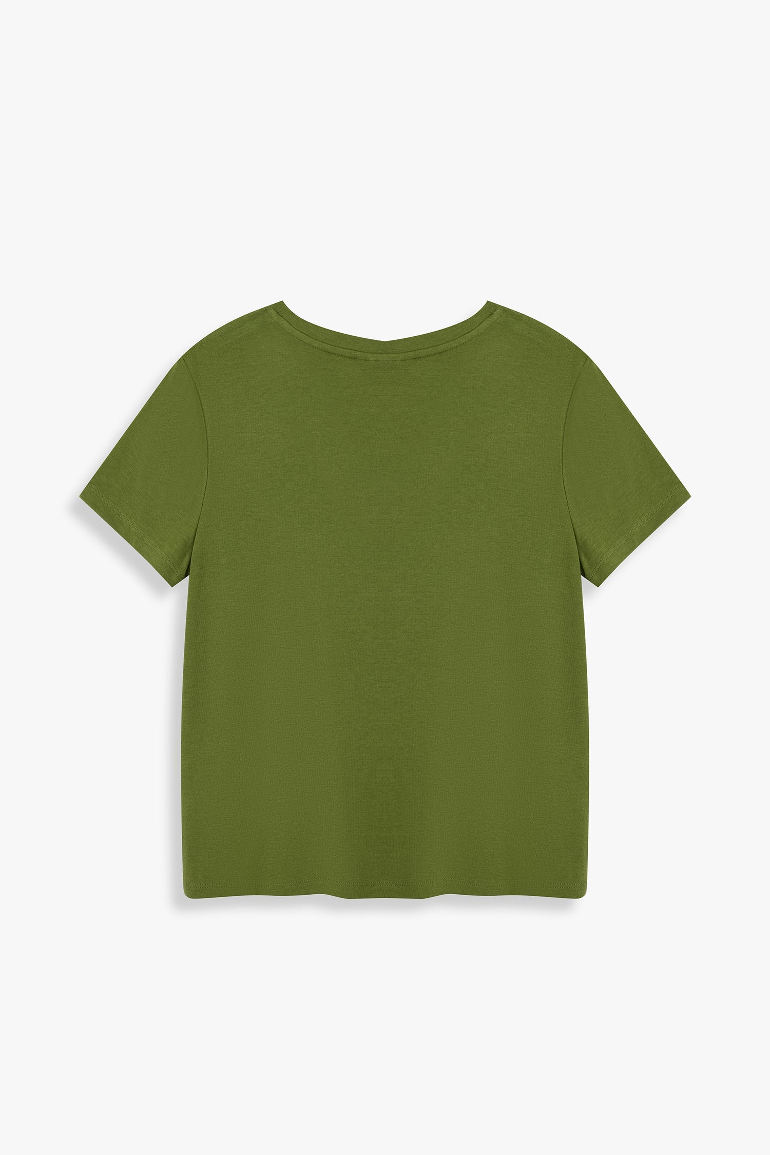 V Neck Tencel T-shirt